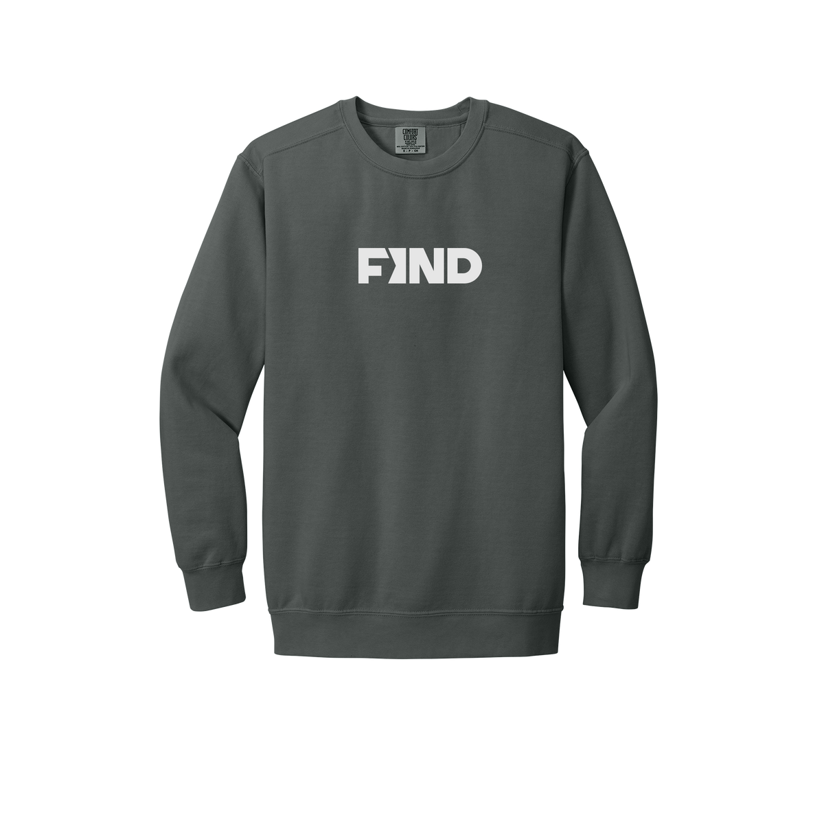 findrealestate-premium-comfort-crewneck-dtf-front-1566-pepper-flat-front