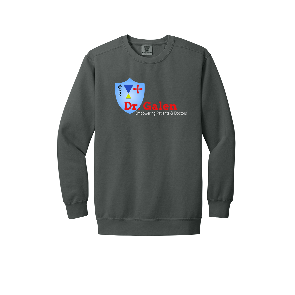 drgalen-premium-clinic-comfort-crewneck-dtf-front-1566-pepper-flat-front
