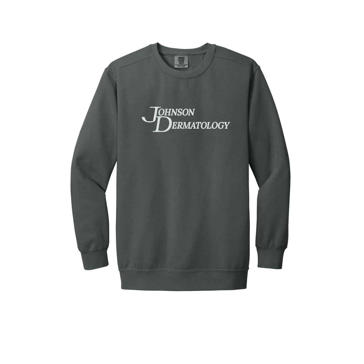 johnsondermatology-premium-clinic-comfort-crewneck-dtf-front-1566-pepper-flat-front