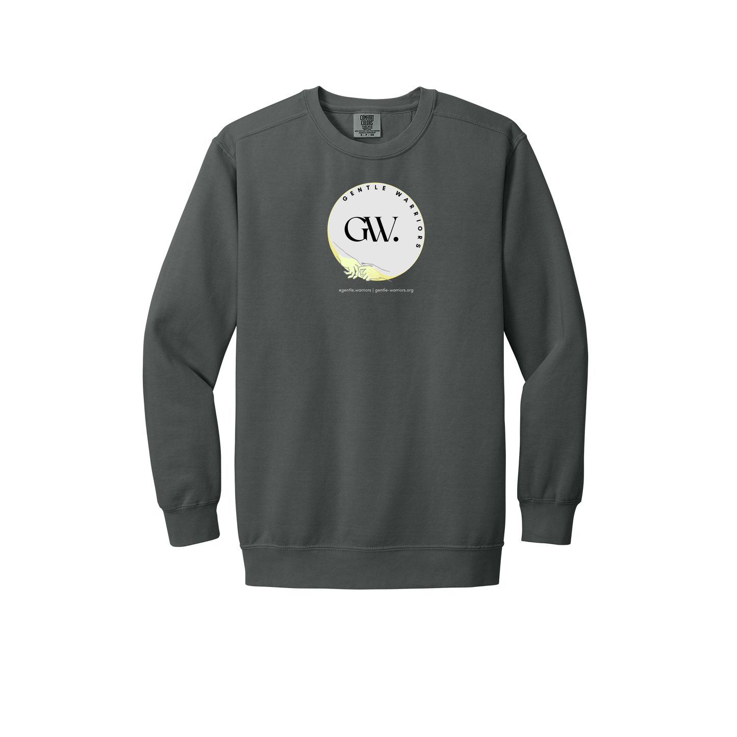gentle-warriors-premium-comfort-crewneck-dtf-front-1566-pepper-flat-front