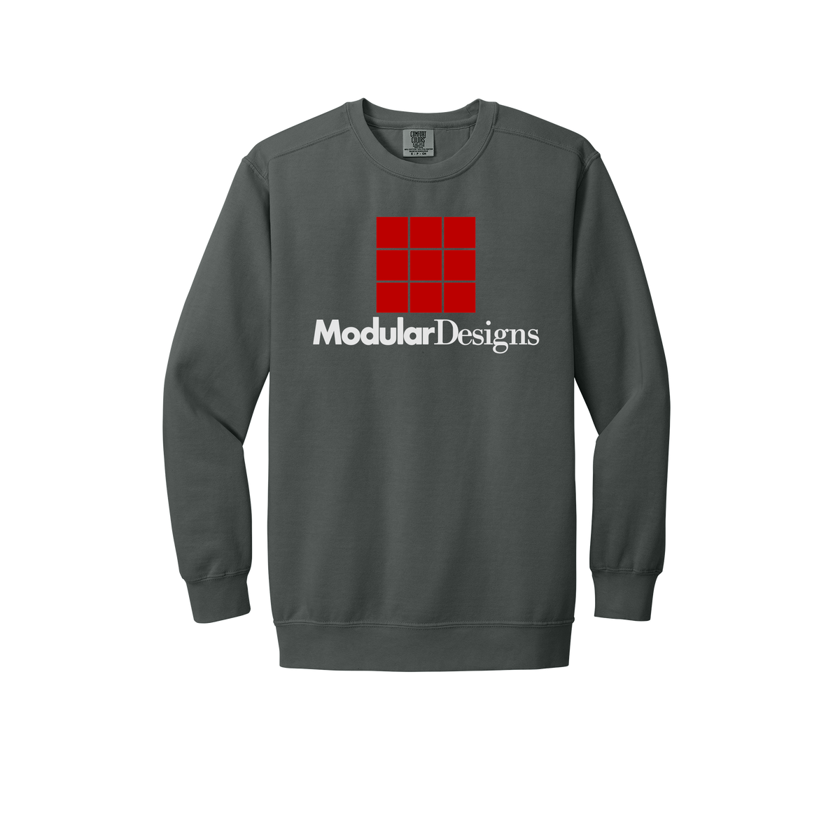 modulardesignsflooring-premium-comfort-crewneck-dtf-front-1566-pepper-flat-front