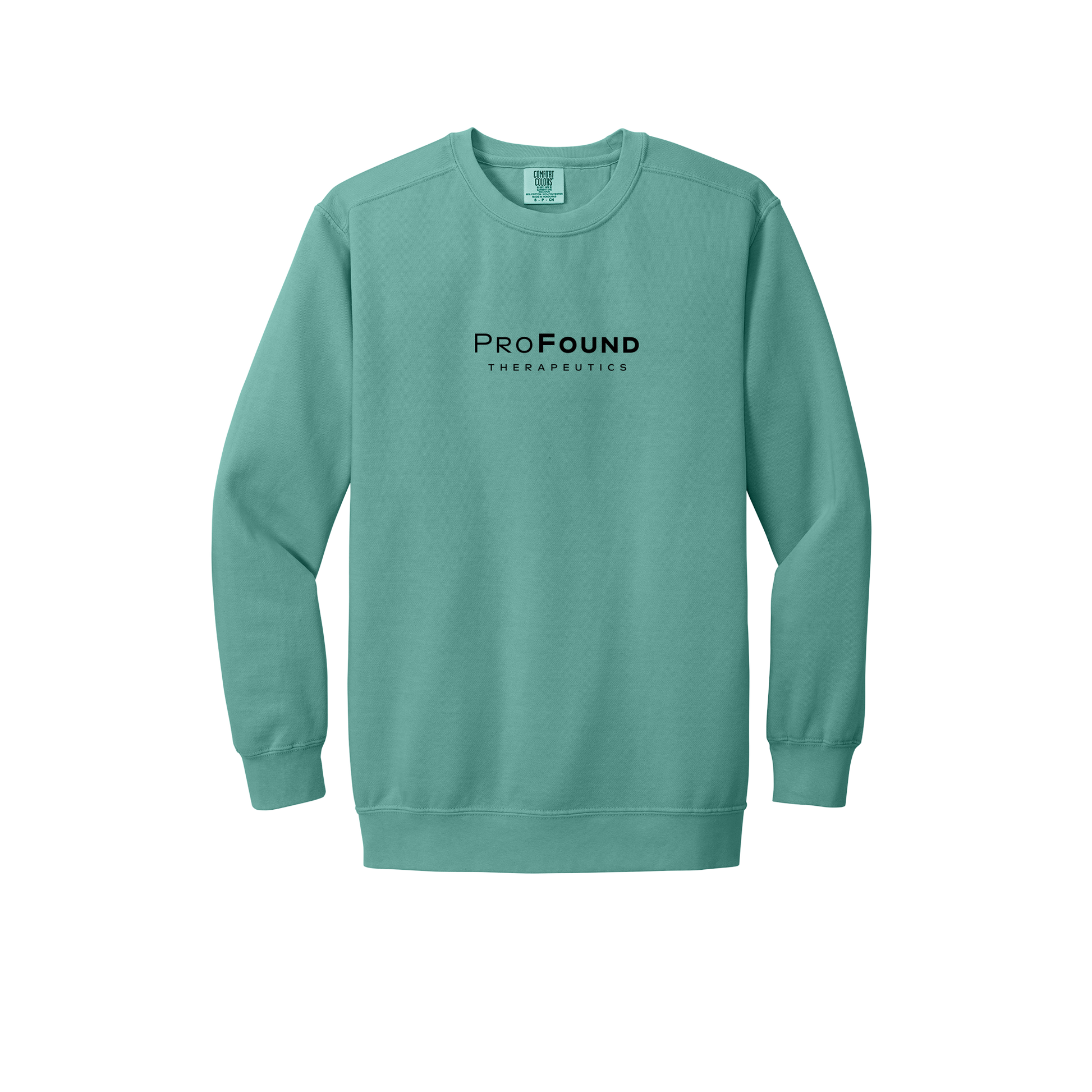 profoundtx-premium-comfort-crewneck-dtf-front-1566-seafoam-flat-front