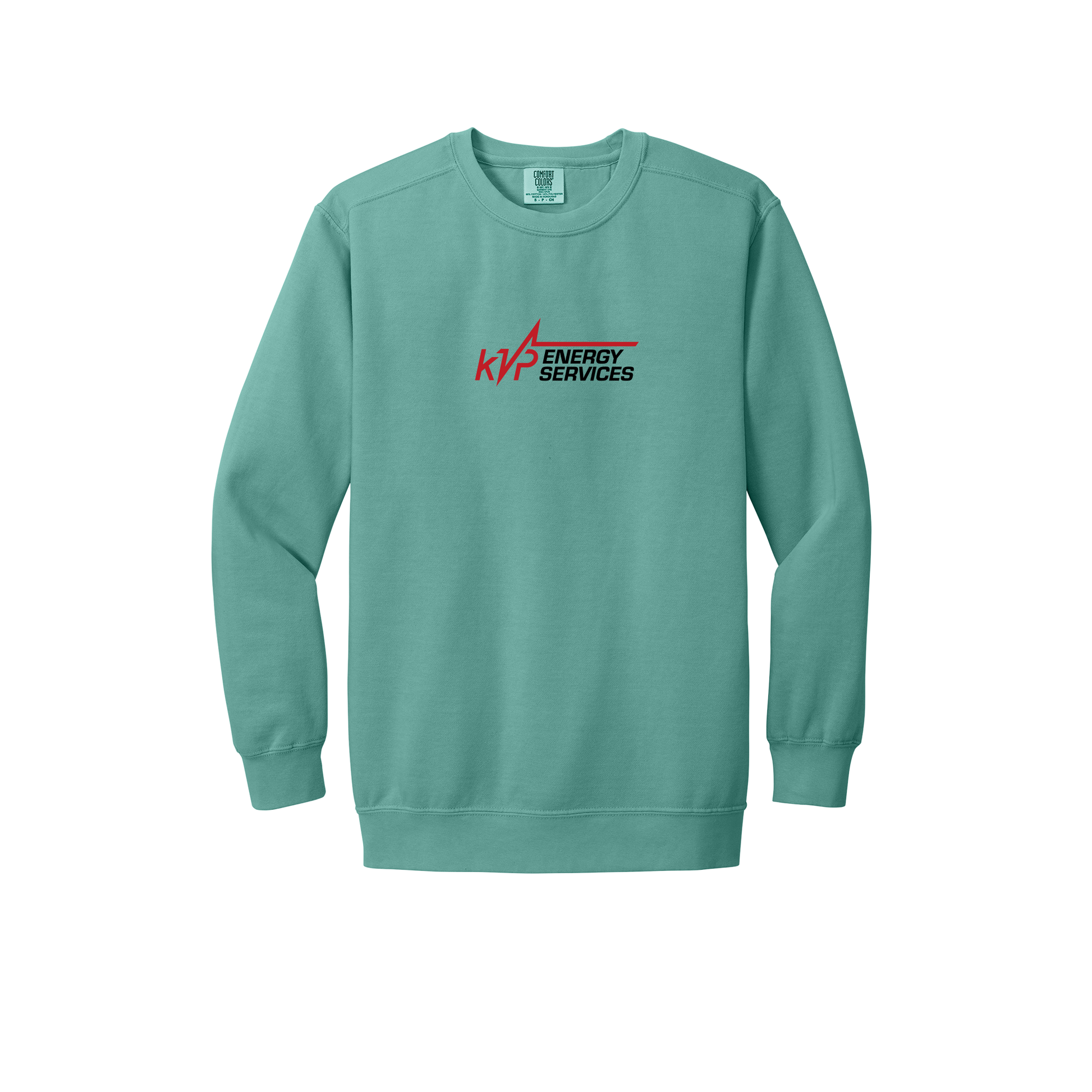 kvpenergy-premium-comfort-crewneck-dtf-front-1566-seafoam-flat-front