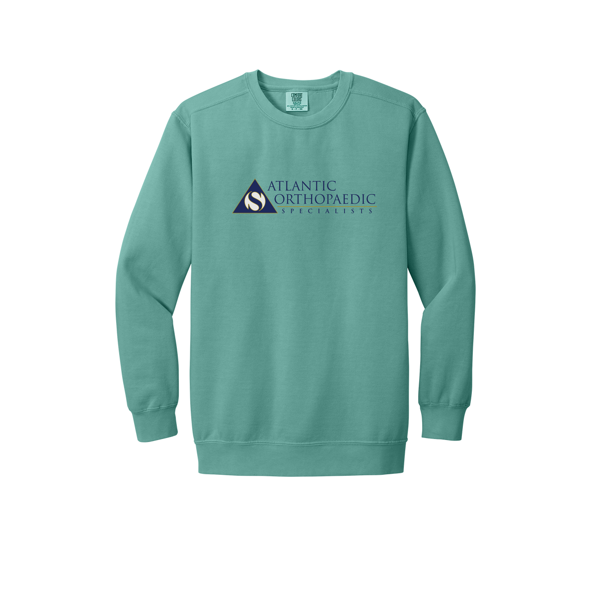 atlanticortho-premium-clinic-comfort-crewneck-dtf-front-1566-seafoam-flat-front