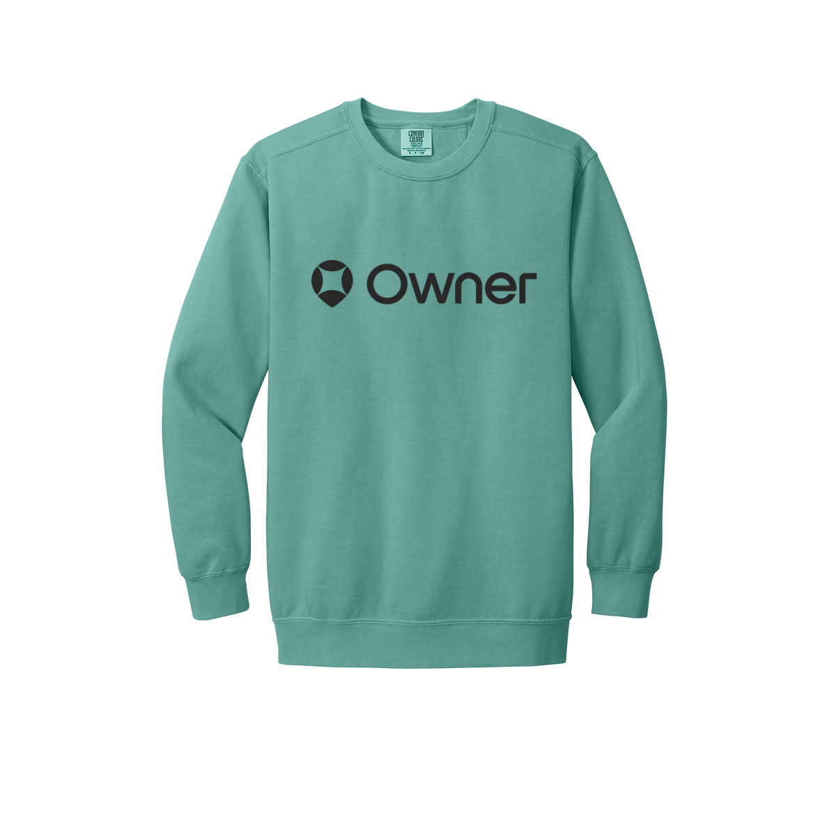 owner-premium-comfort-crewneck-dtf-front-1566-seafoam-flat-front