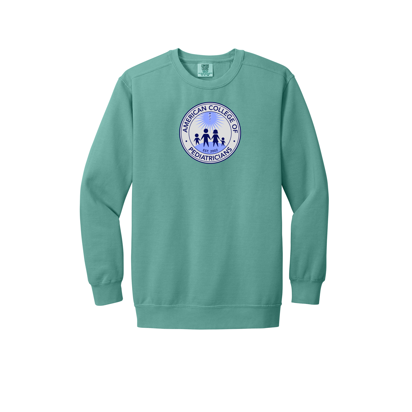 acpeds-premium-clinic-comfort-crewneck-dtf-front-1566-seafoam-flat-front
