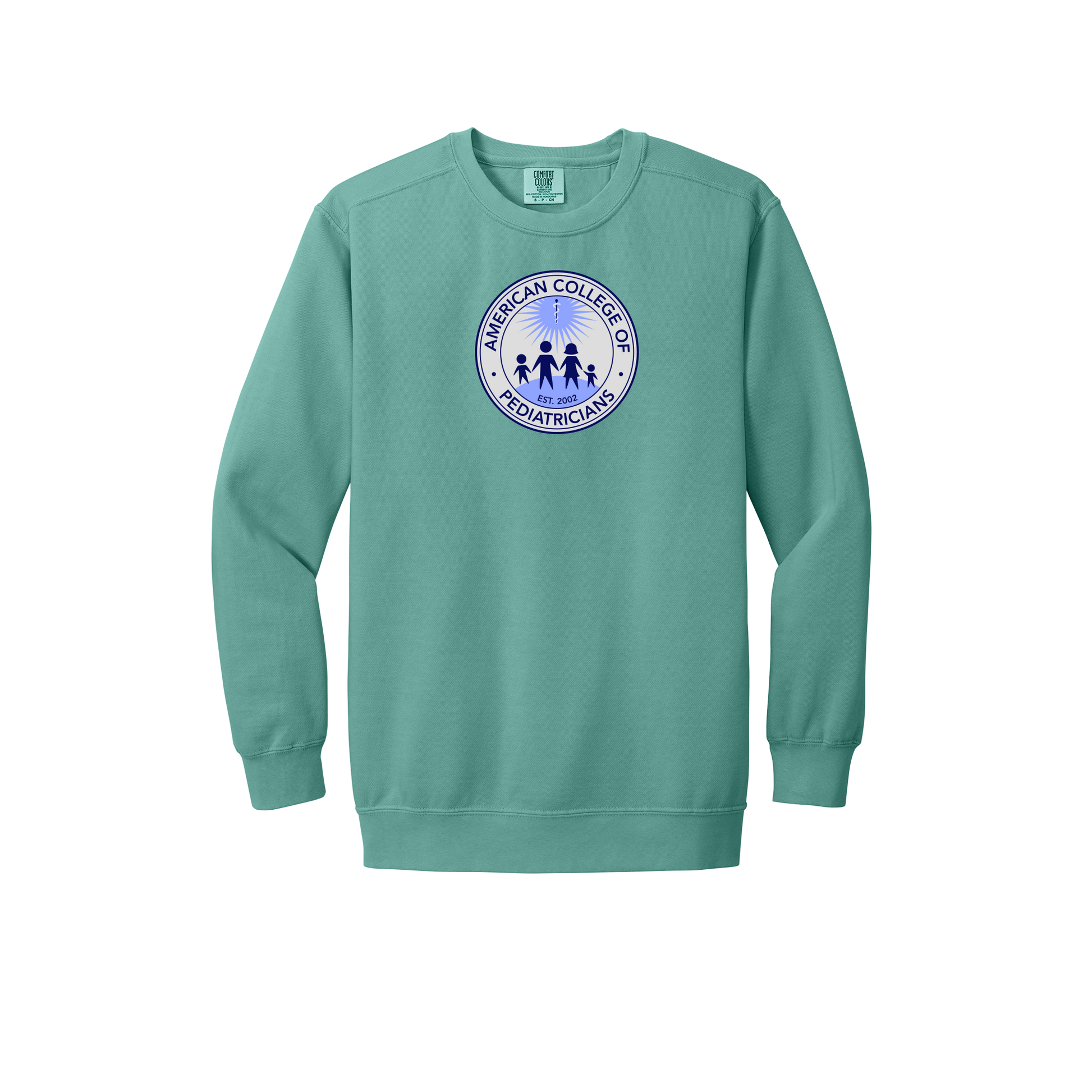 acpeds-premium-clinic-comfort-crewneck-dtf-front-1566-seafoam-flat-front