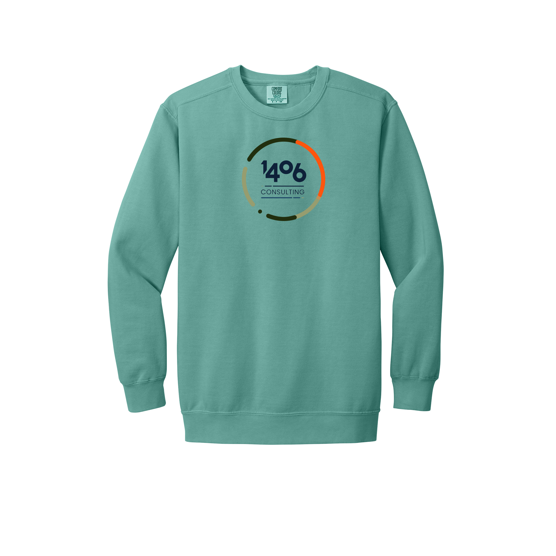 1406consulting-premium-comfort-crewneck-dtf-front-1566-seafoam-flat-front