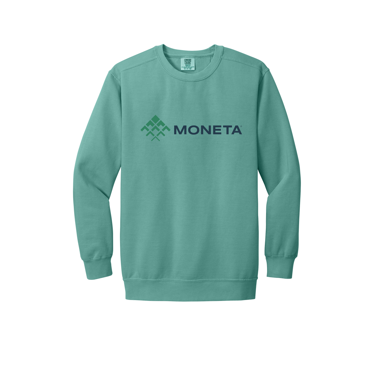 monetagroup-premium-comfort-crewneck-dtf-front-1566-seafoam-flat-front