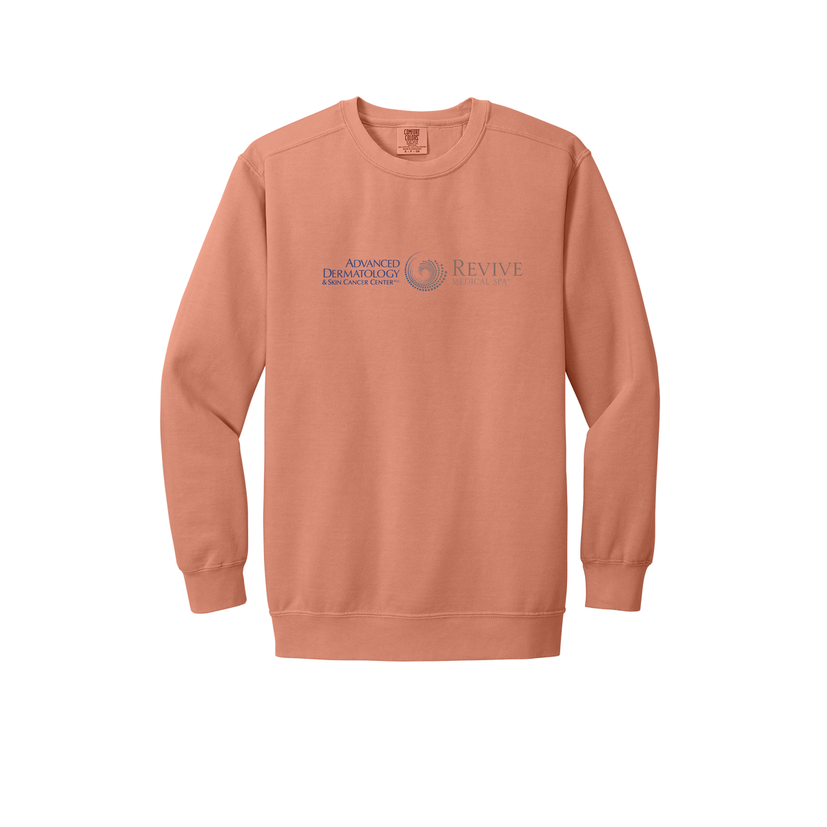 advancedskinmd-premium-clinic-comfort-crewneck-dtf-front-1566-terracotta-flat-front