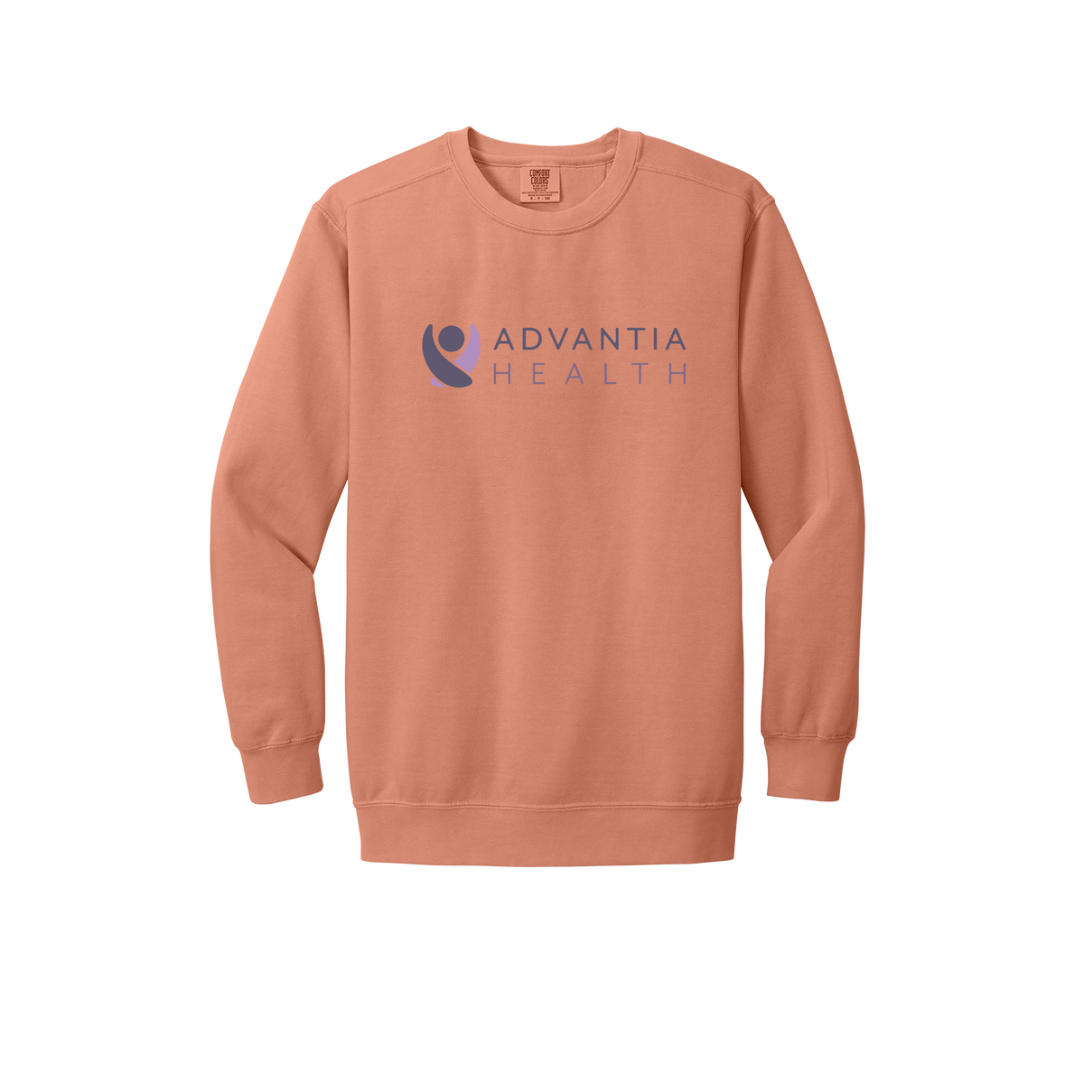 advantiahealth-premium-clinic-comfort-crewneck-dtf-front-1566-terracotta-flat-front