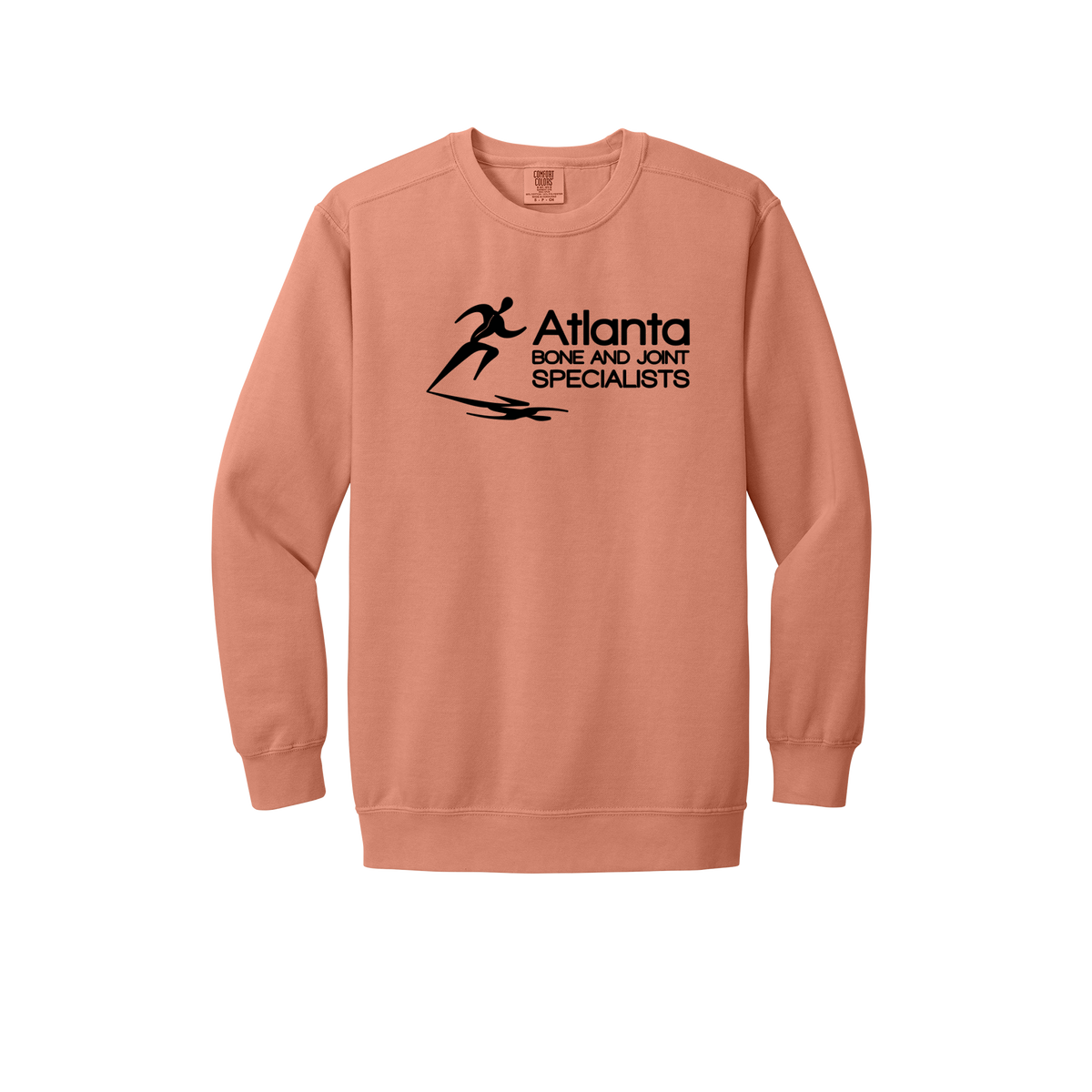 atlantaboneandjoint-premium-clinic-comfort-crewneck-dtf-front-1566-terracotta-flat-front
