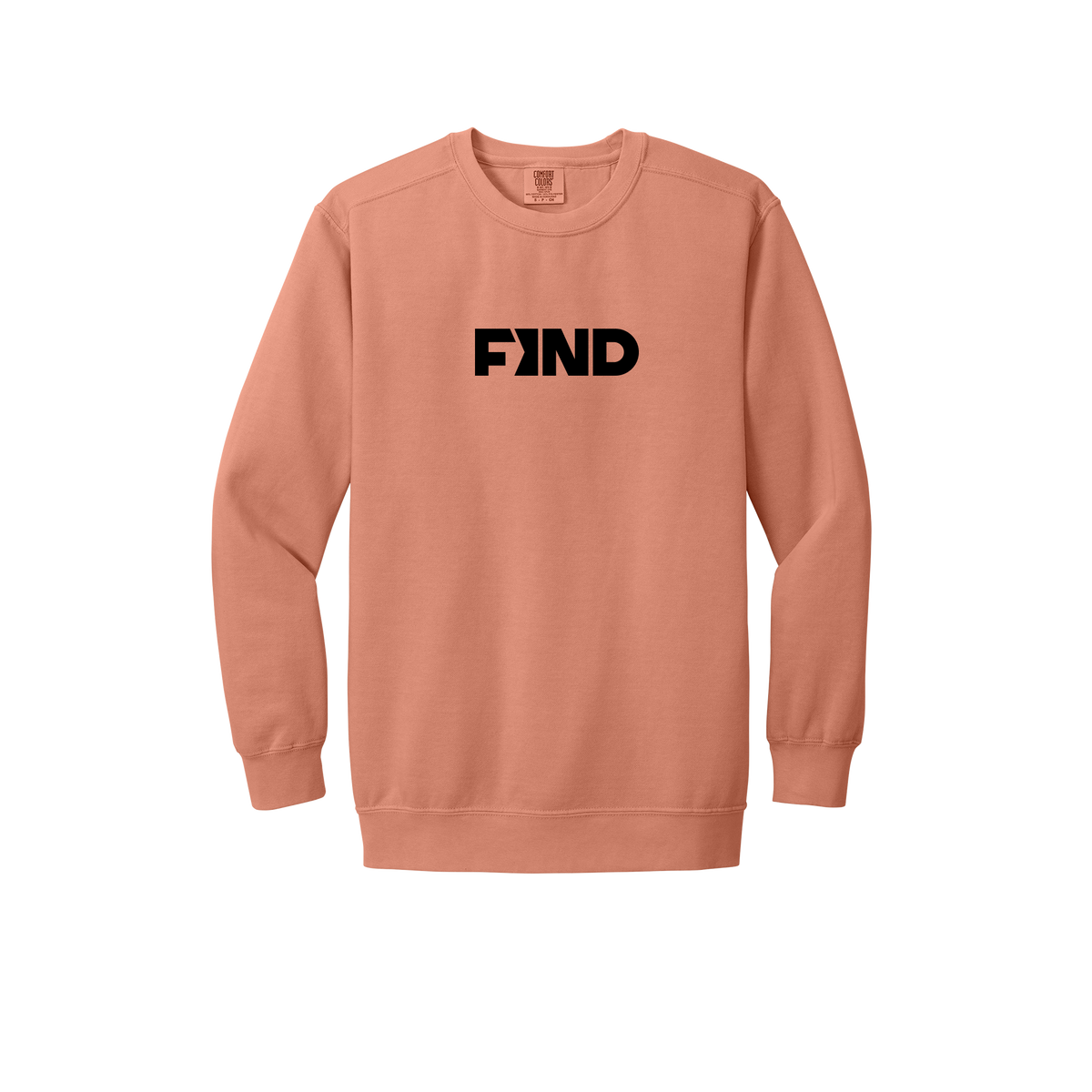 findrealestate-premium-comfort-crewneck-dtf-front-1566-terracotta-flat-front