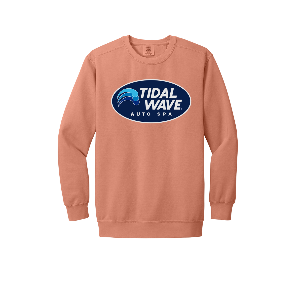 tidalwaveautospa-premium-comfort-crewneck-dtf-front-1566-terracotta-flat-front