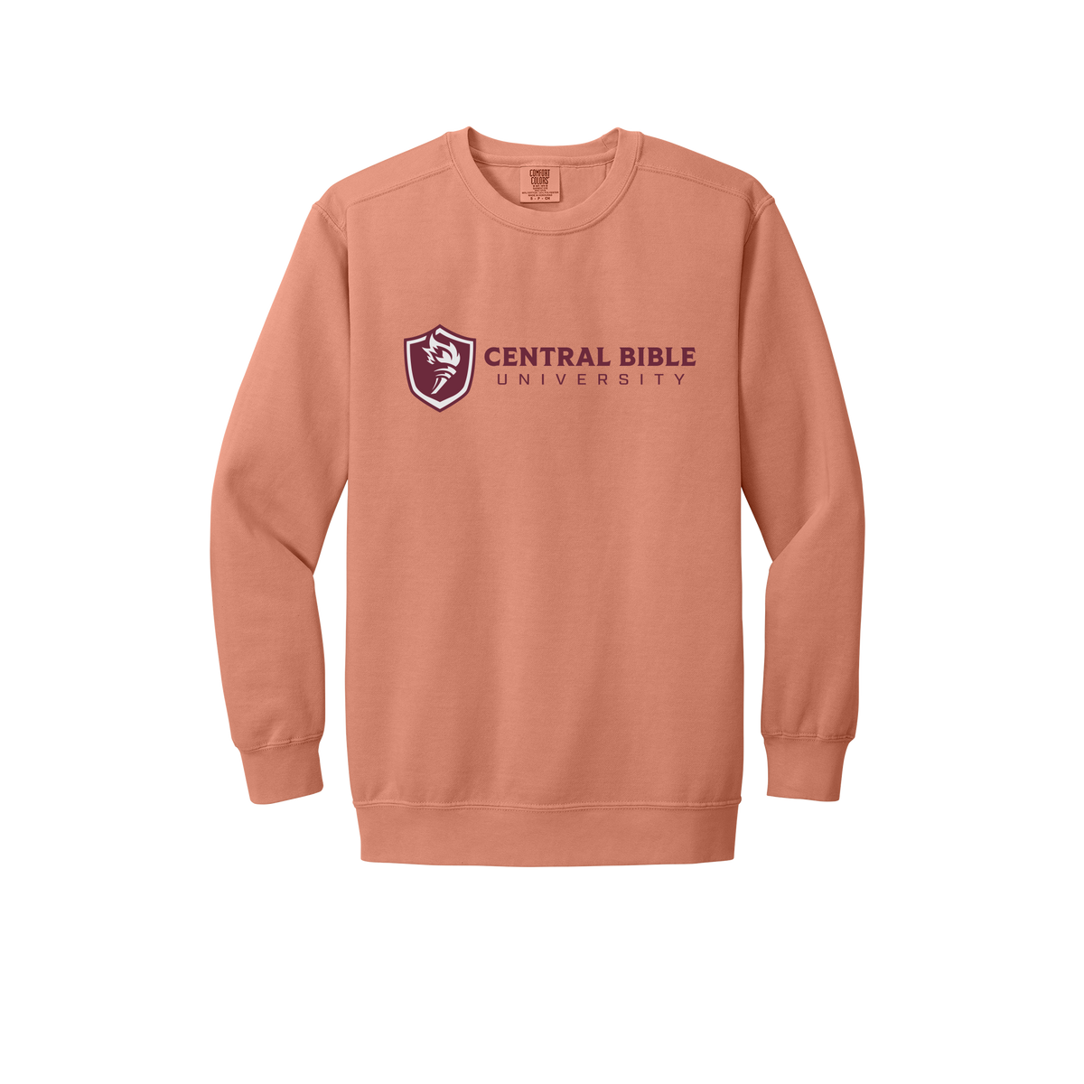 centralbible-premium-comfort-crewneck-dtf-front-1566-terracotta-flat-front