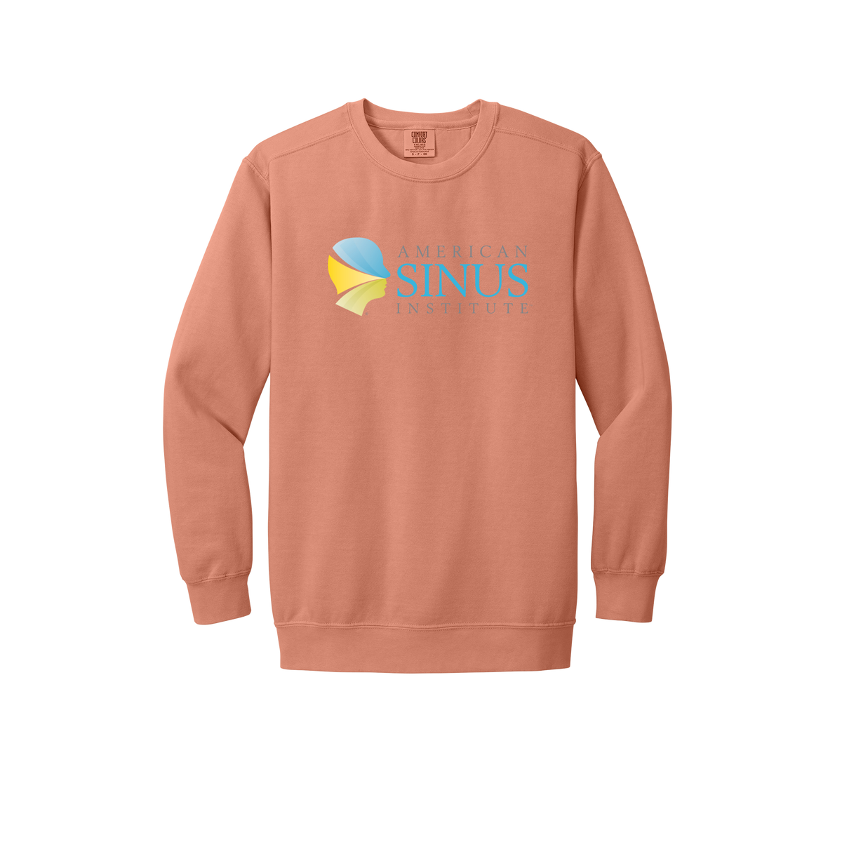 americansinus-premium-clinic-comfort-crewneck-dtf-front-1566-terracotta-flat-front