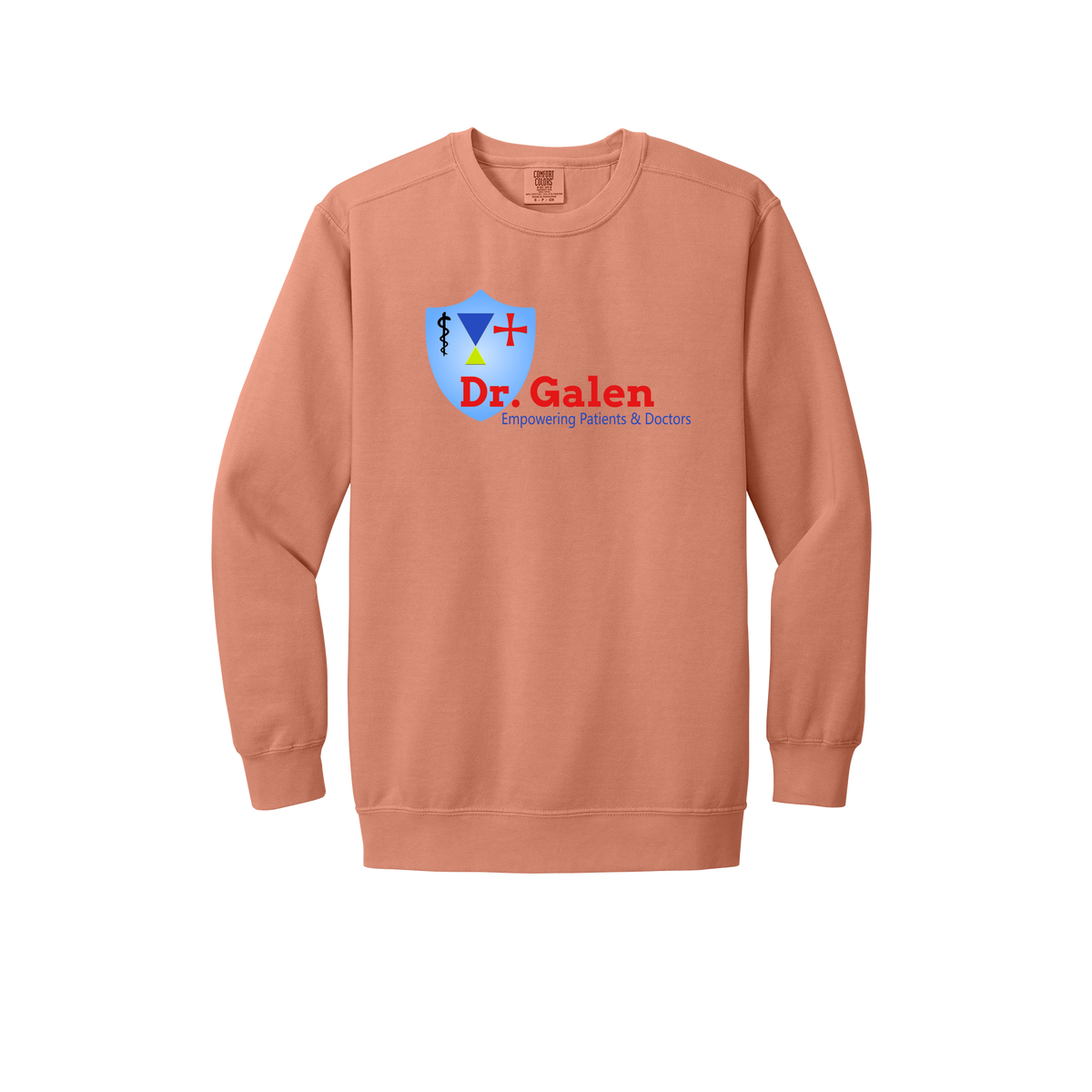 drgalen-premium-clinic-comfort-crewneck-dtf-front-1566-terracotta-flat-front
