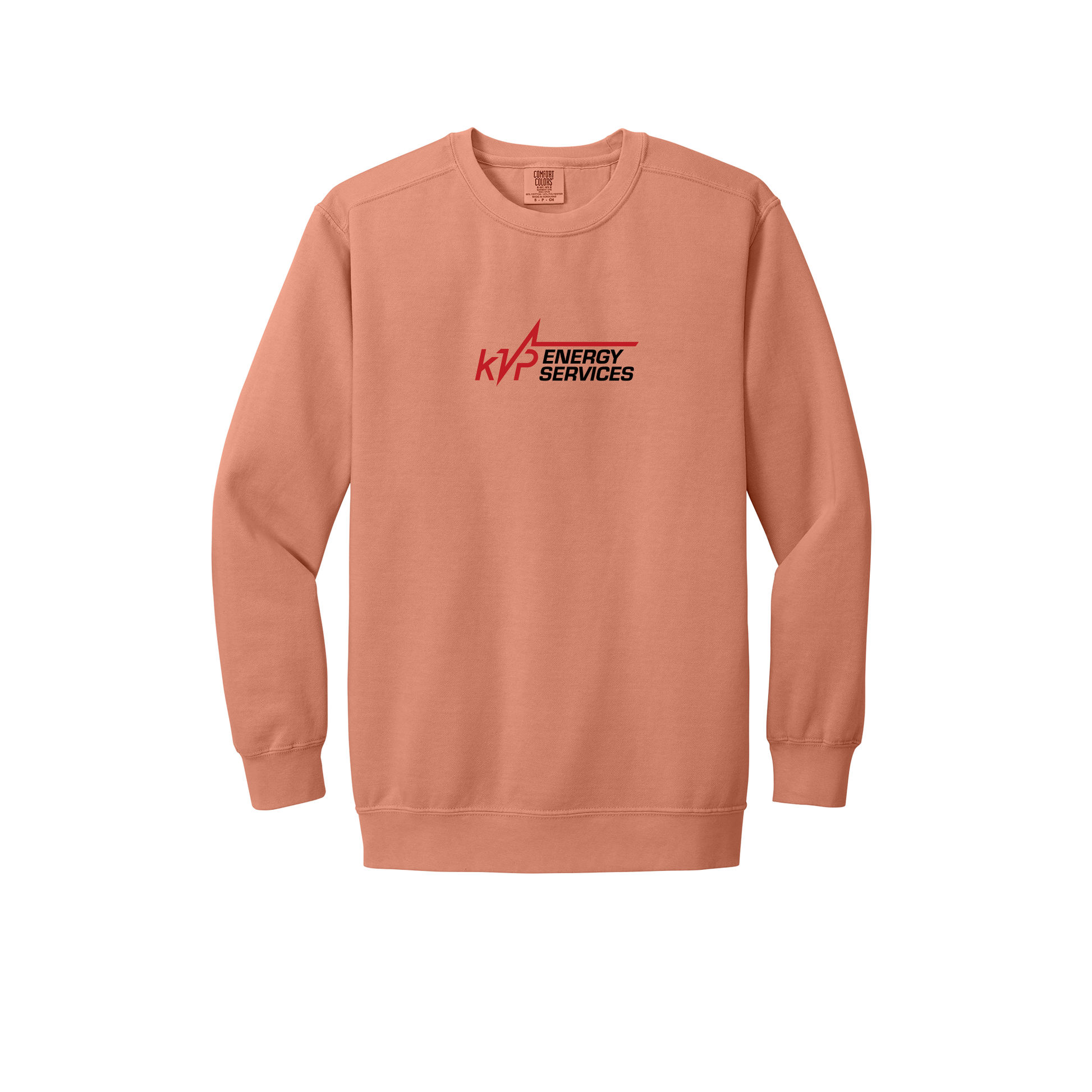 kvpenergy-premium-comfort-crewneck-dtf-front-1566-terracotta-flat-front