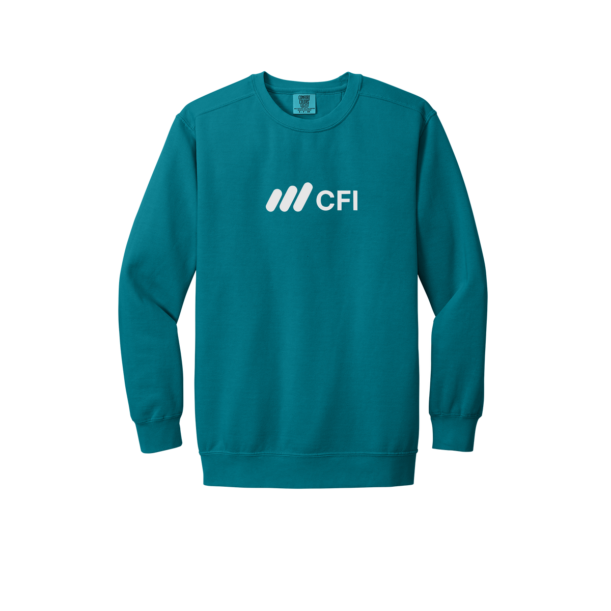 corporatefinanceinstitute-premium-comfort-crewneck-dtf-front-1566-topazblue-flat-front