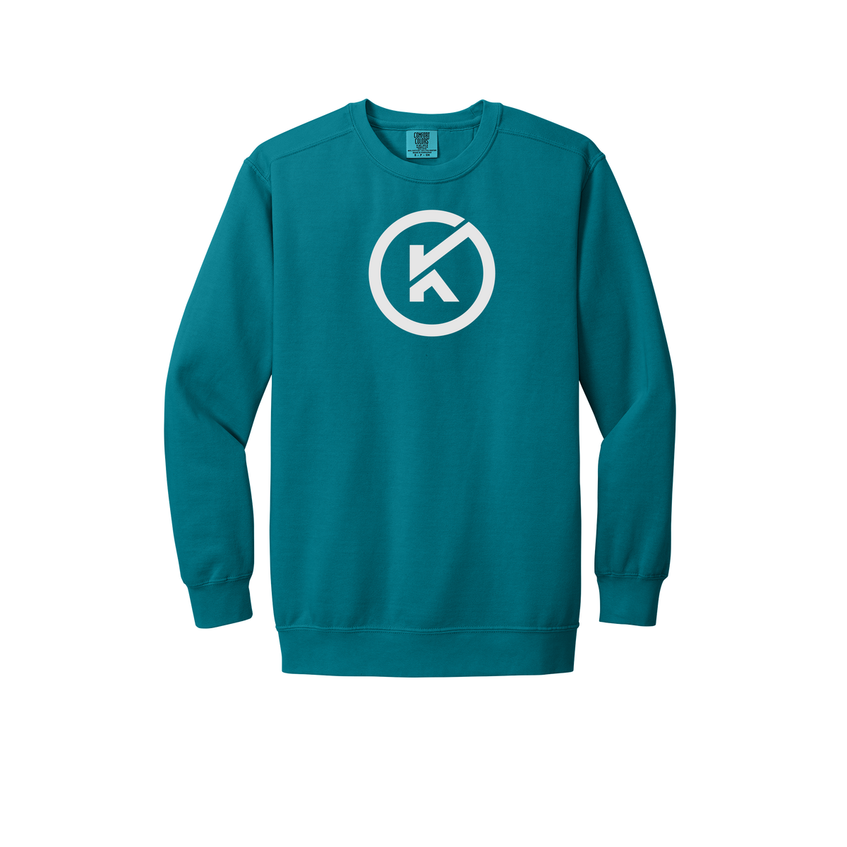 kitmanlabs-premium-comfort-crewneck-dtf-front-1566-topazblue-flat-front