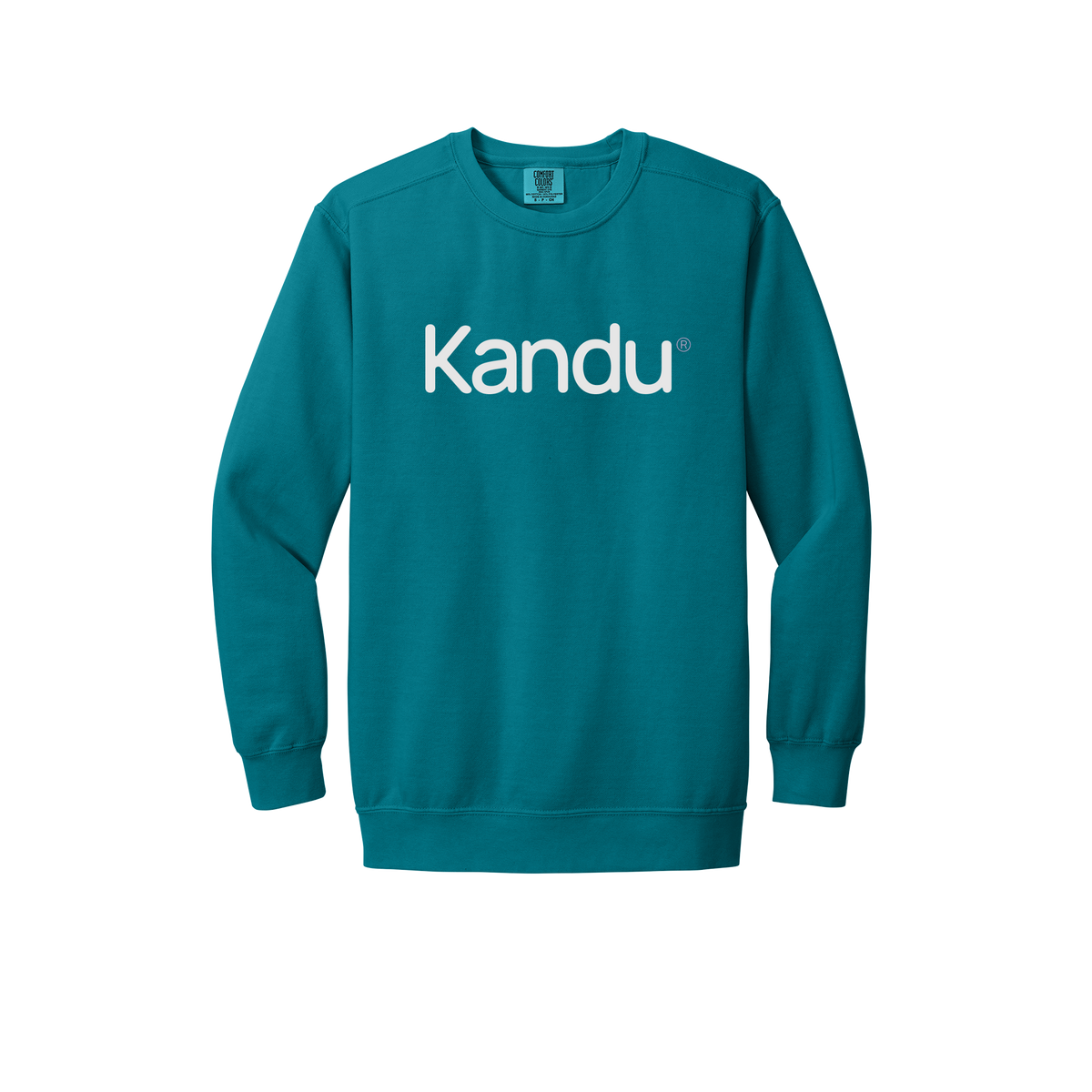 kandu-premium-clinic-comfort-crewneck-dtf-front-1566-topazblue-flat-front