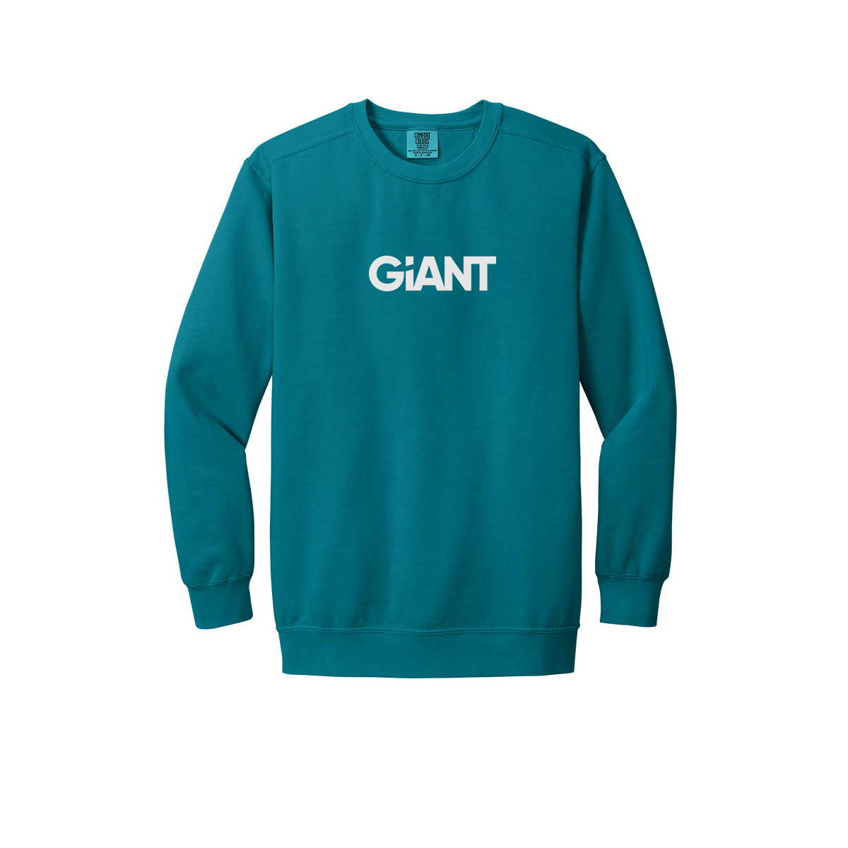 giantworldwide-premium-comfort-crewneck-dtf-front-1566-topazblue-flat-front