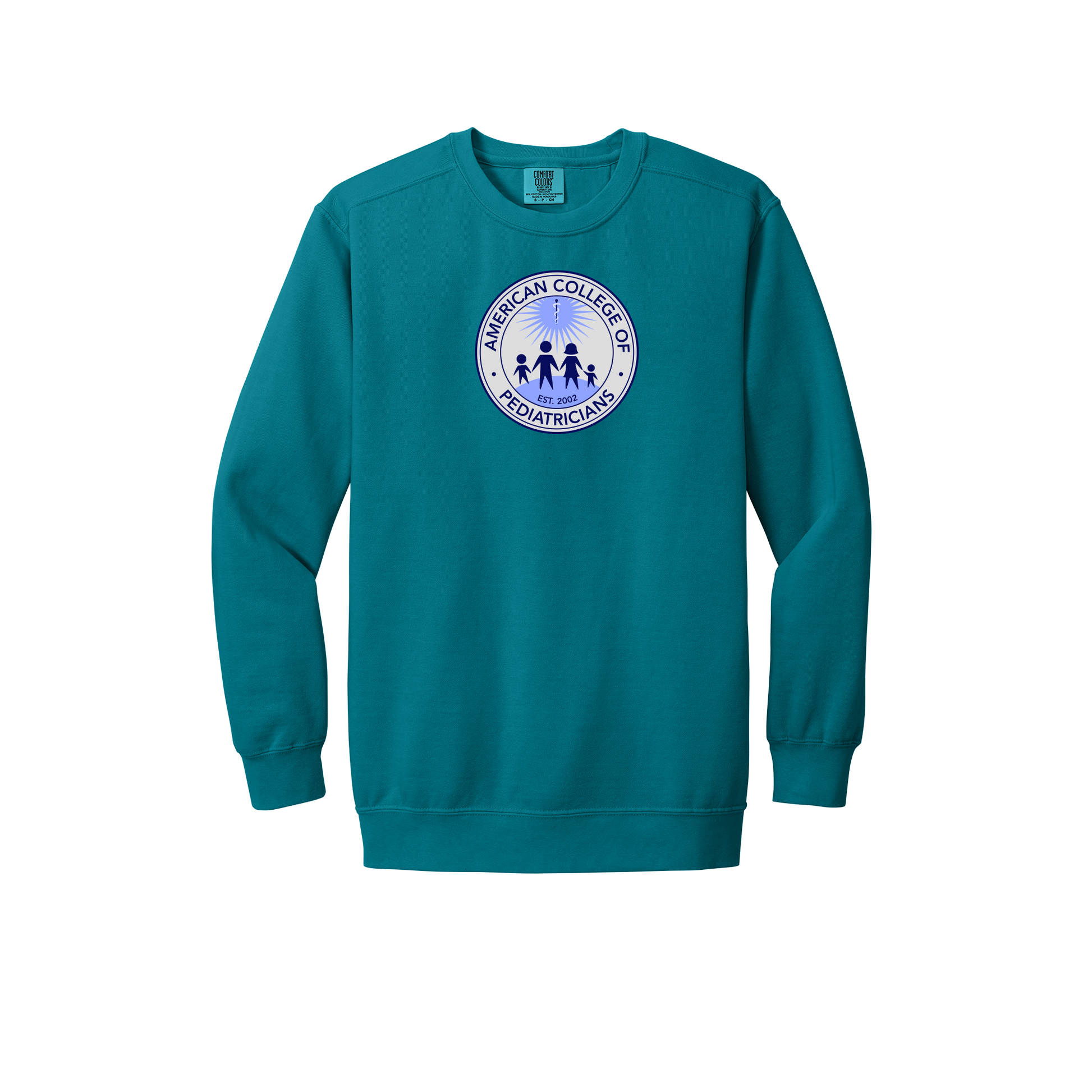 acpeds-premium-clinic-comfort-crewneck-dtf-front-1566-topazblue-flat-front