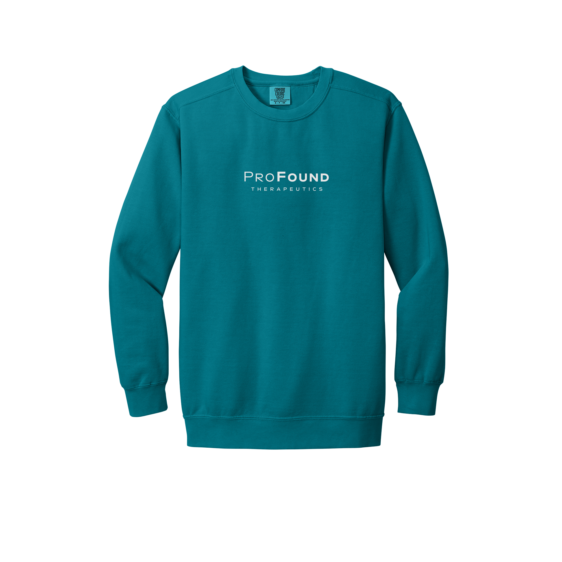 profoundtx-premium-comfort-crewneck-dtf-front-1566-topazblue-flat-front