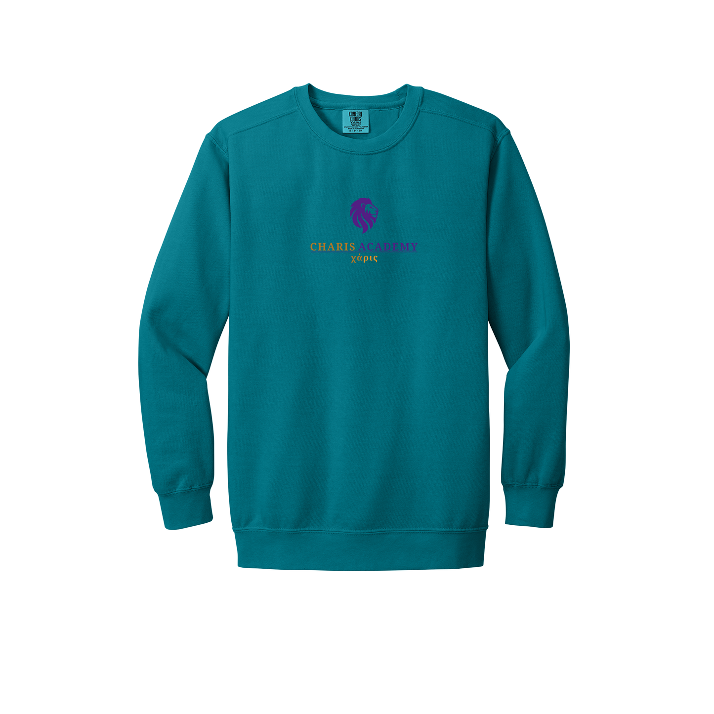 cahazleton-premium-comfort-crewneck-dtf-front-1566-topazblue-flat-front
