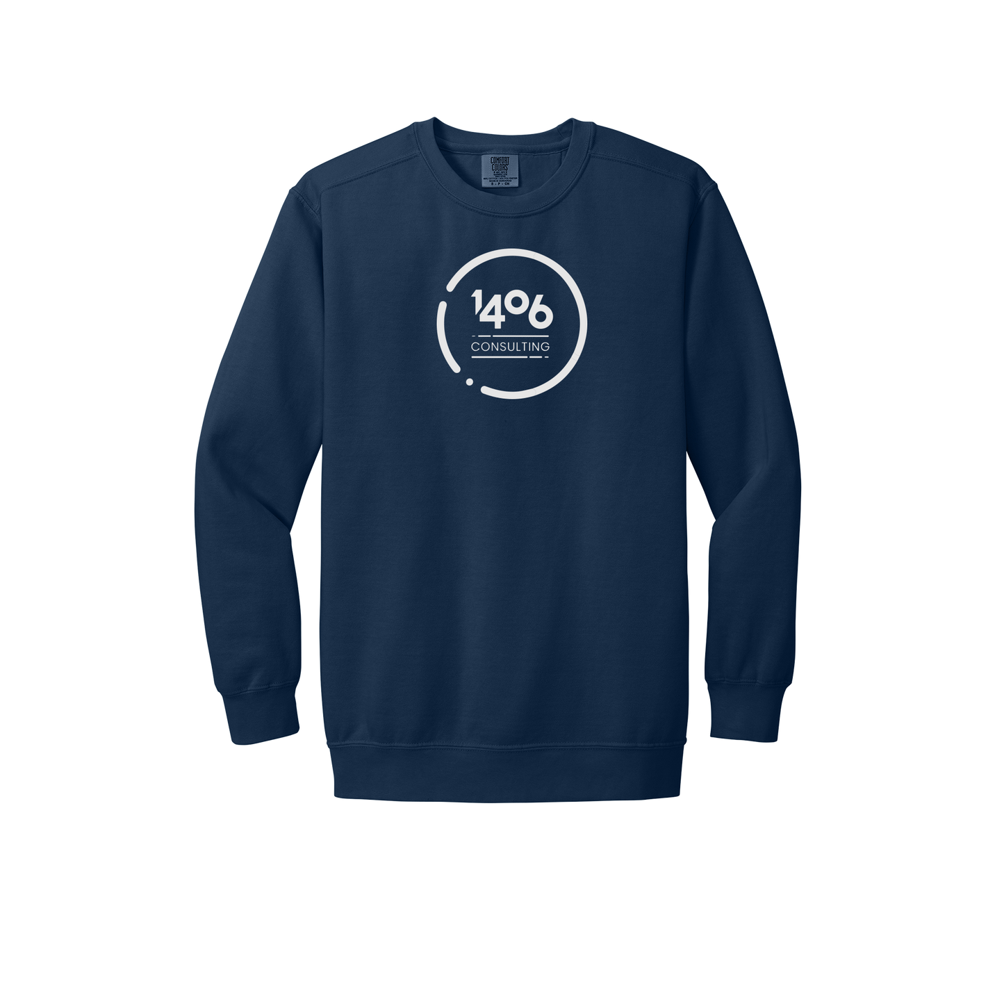 1406consulting-premium-comfort-crewneck-dtf-front-1566-truenavy-flat-front