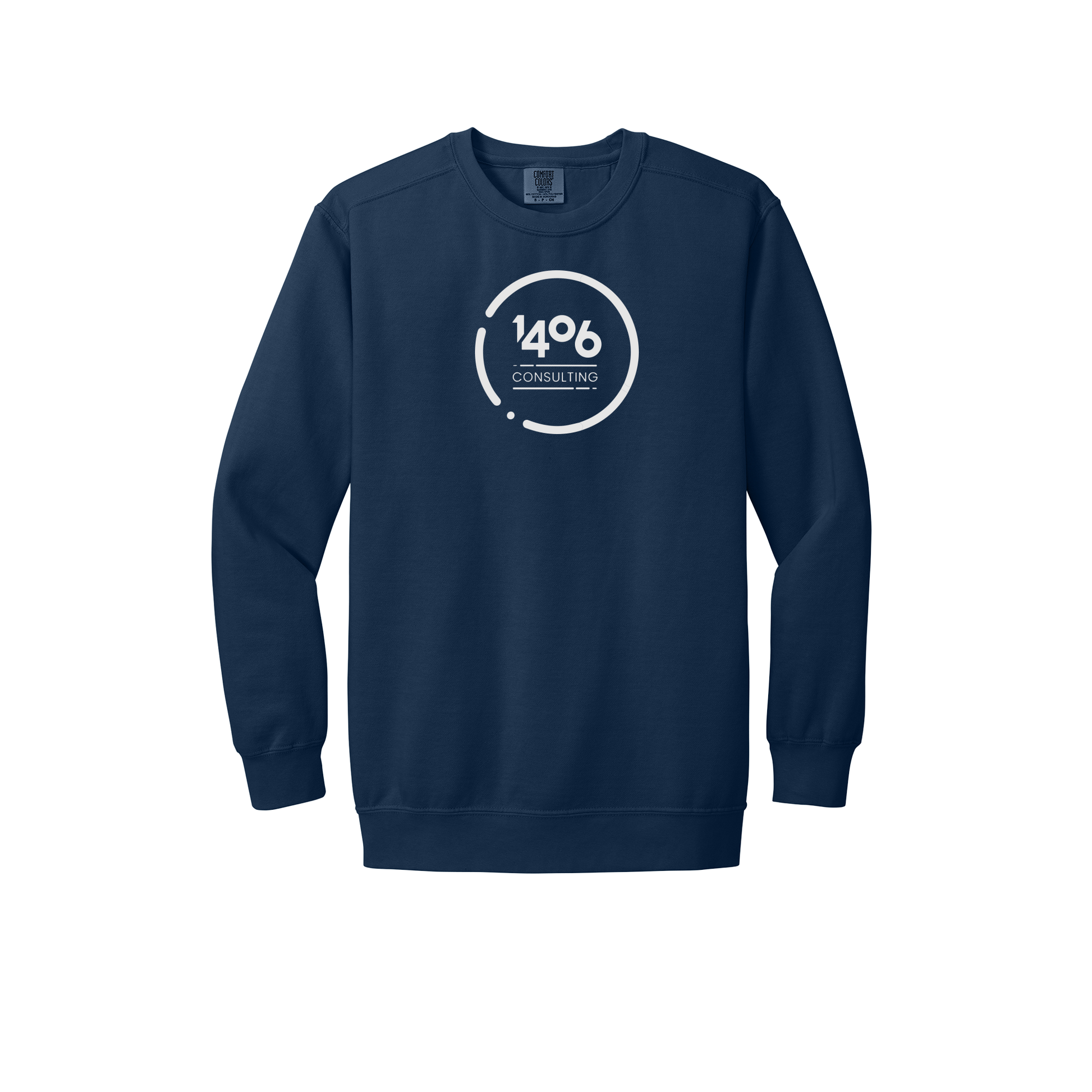 1406consulting-premium-comfort-crewneck-dtf-front-1566-truenavy-flat-front