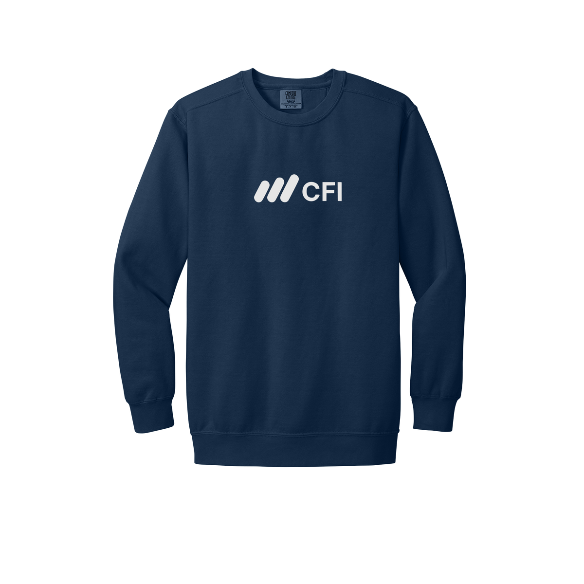 corporatefinanceinstitute-premium-comfort-crewneck-dtf-front-1566-truenavy-flat-front