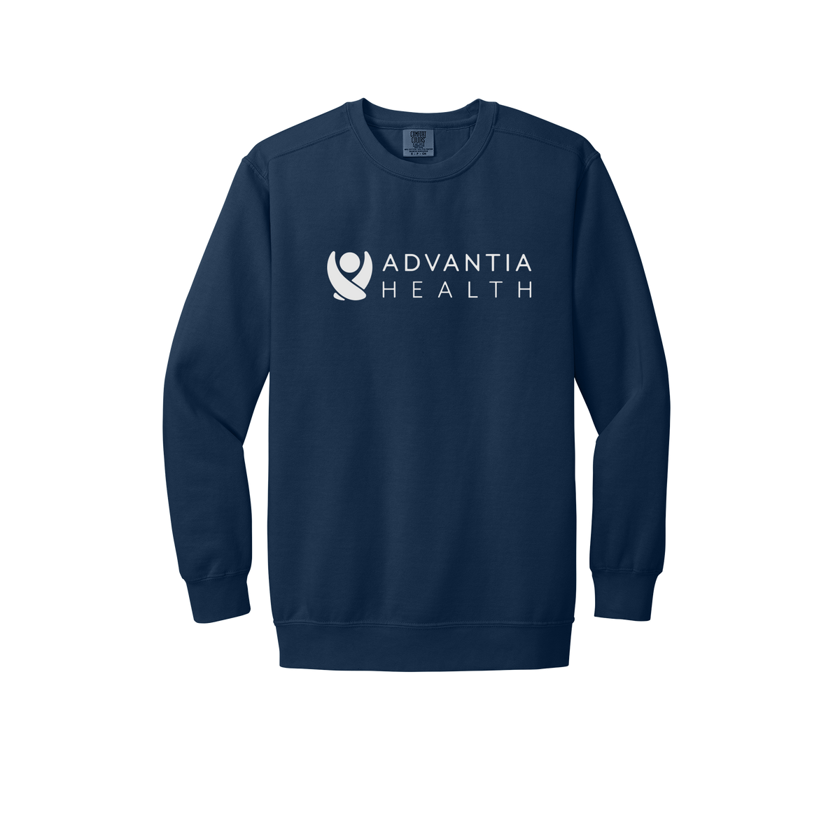 advantiahealth-premium-clinic-comfort-crewneck-dtf-front-1566-truenavy-flat-front