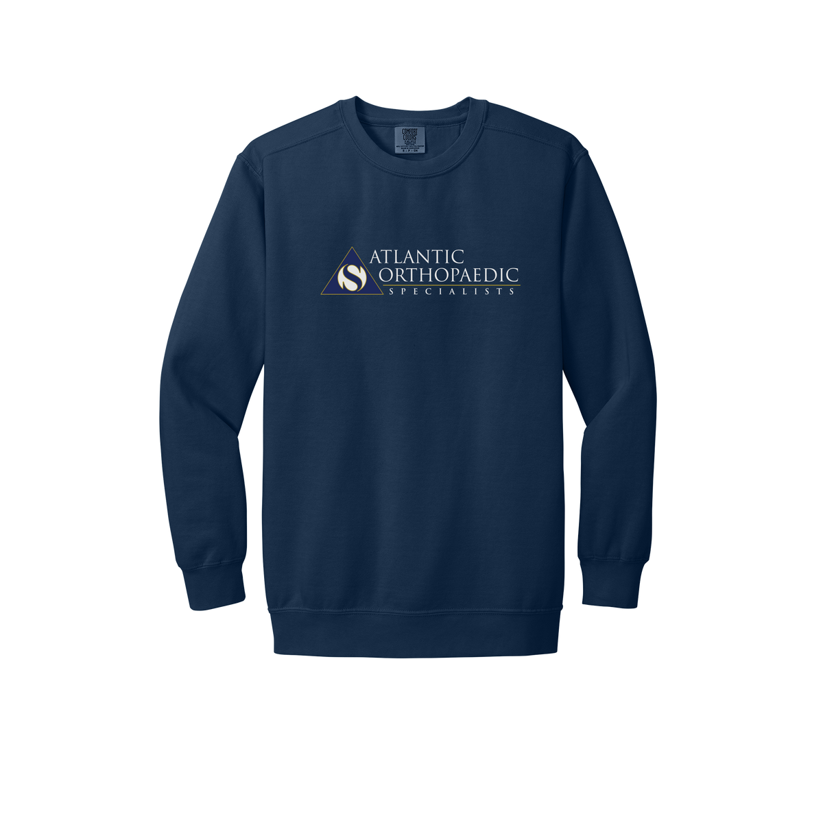 atlanticortho-premium-clinic-comfort-crewneck-dtf-front-1566-truenavy-flat-front