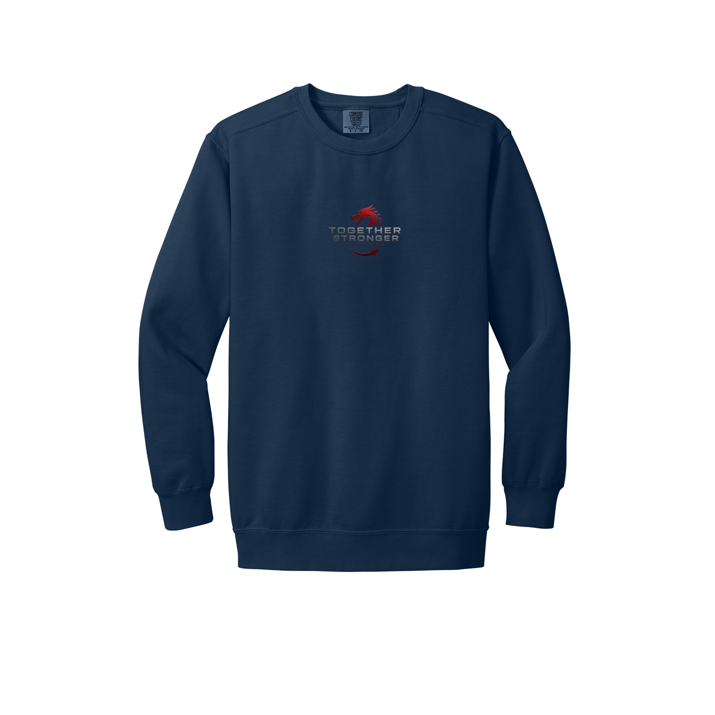togetherstrongerfitness-premium-comfort-crewneck-dtf-front-1566-truenavy-flat-front