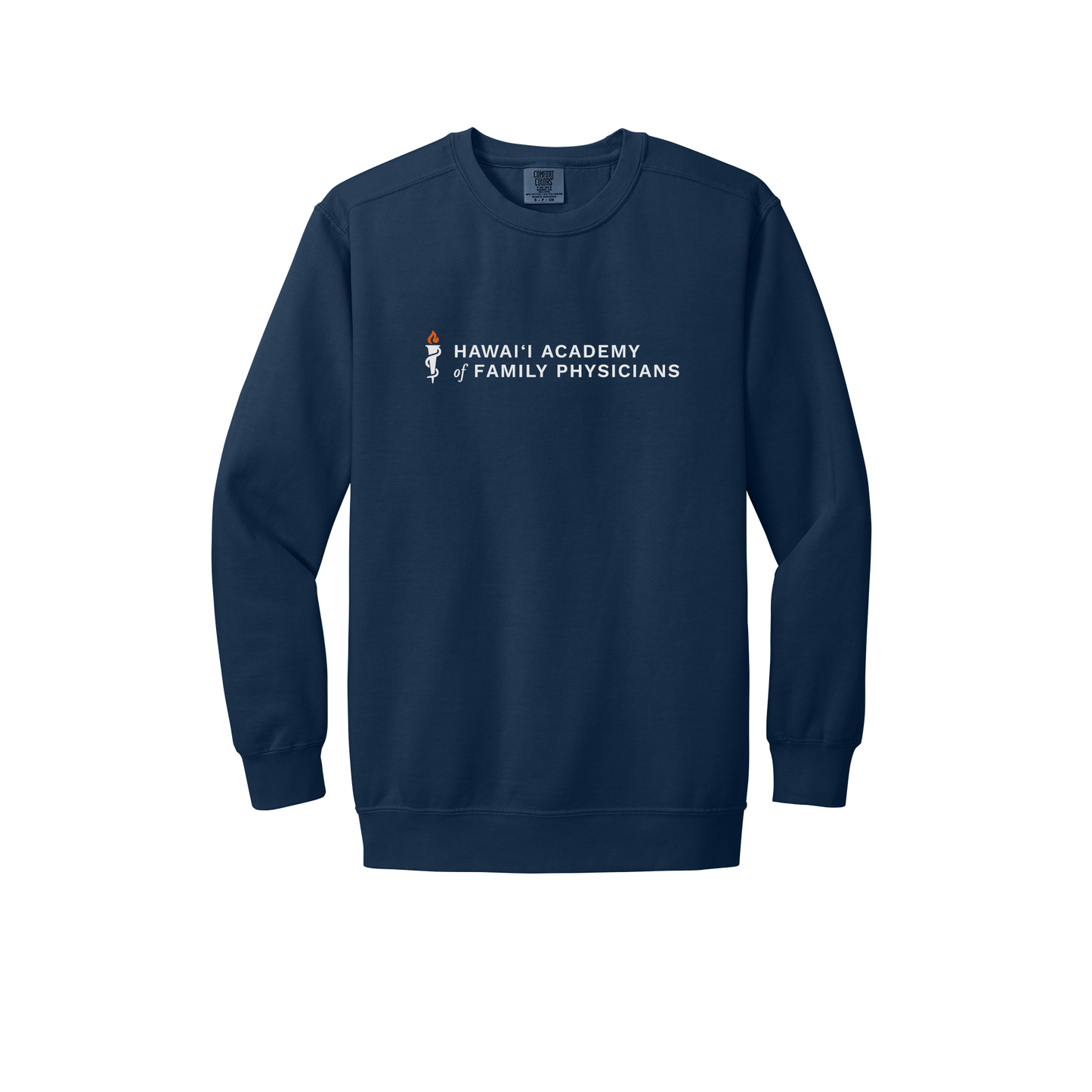 hafp-premium-clinic-comfort-crewneck-dtf-front-1566-truenavy-flat-front