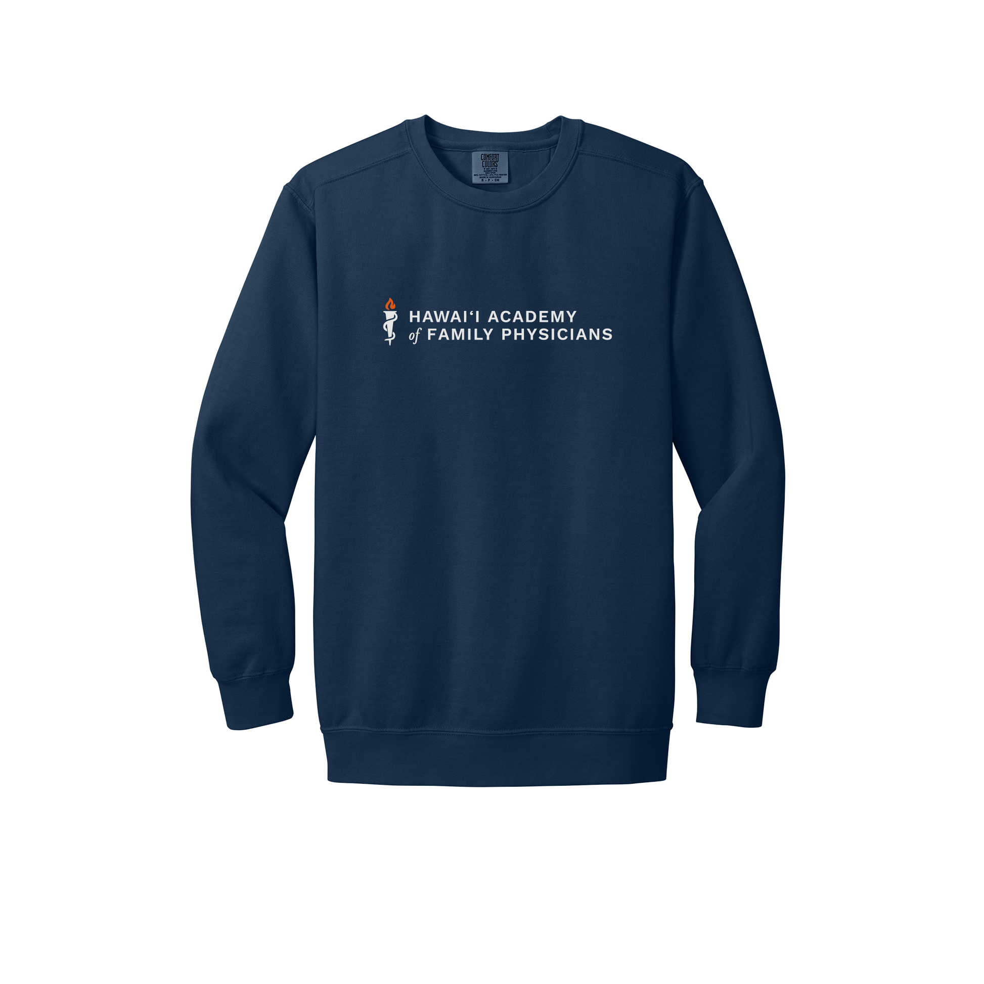 hafp-premium-clinic-comfort-crewneck-dtf-front-1566-truenavy-flat-front