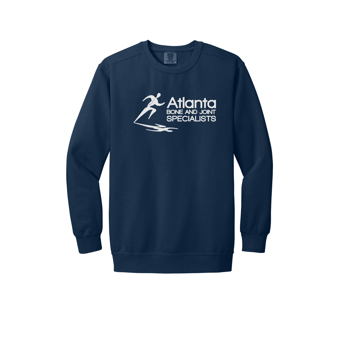 atlantaboneandjoint-premium-clinic-comfort-crewneck-dtf-front-1566-truenavy-flat-front