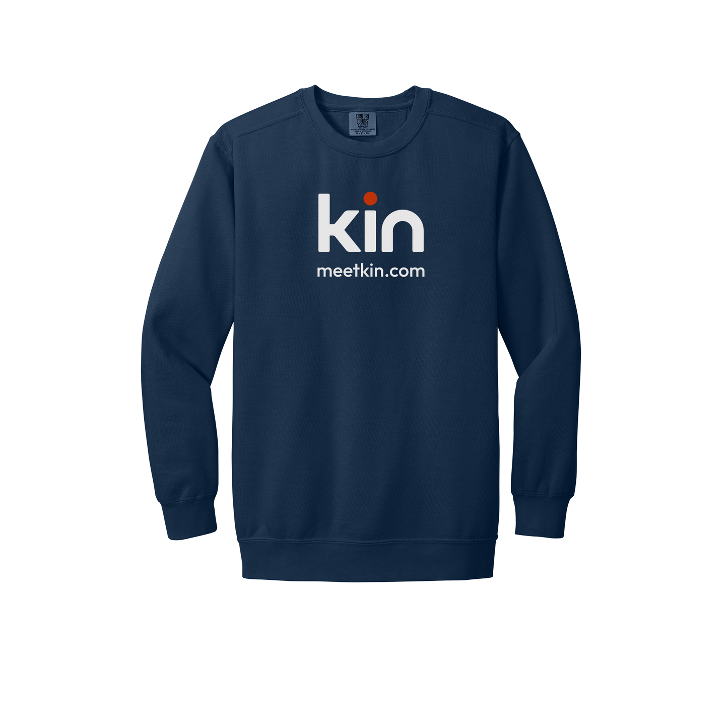 kin-premium-comfort-crewneck-dtf-front-1566-truenavy-flat-front