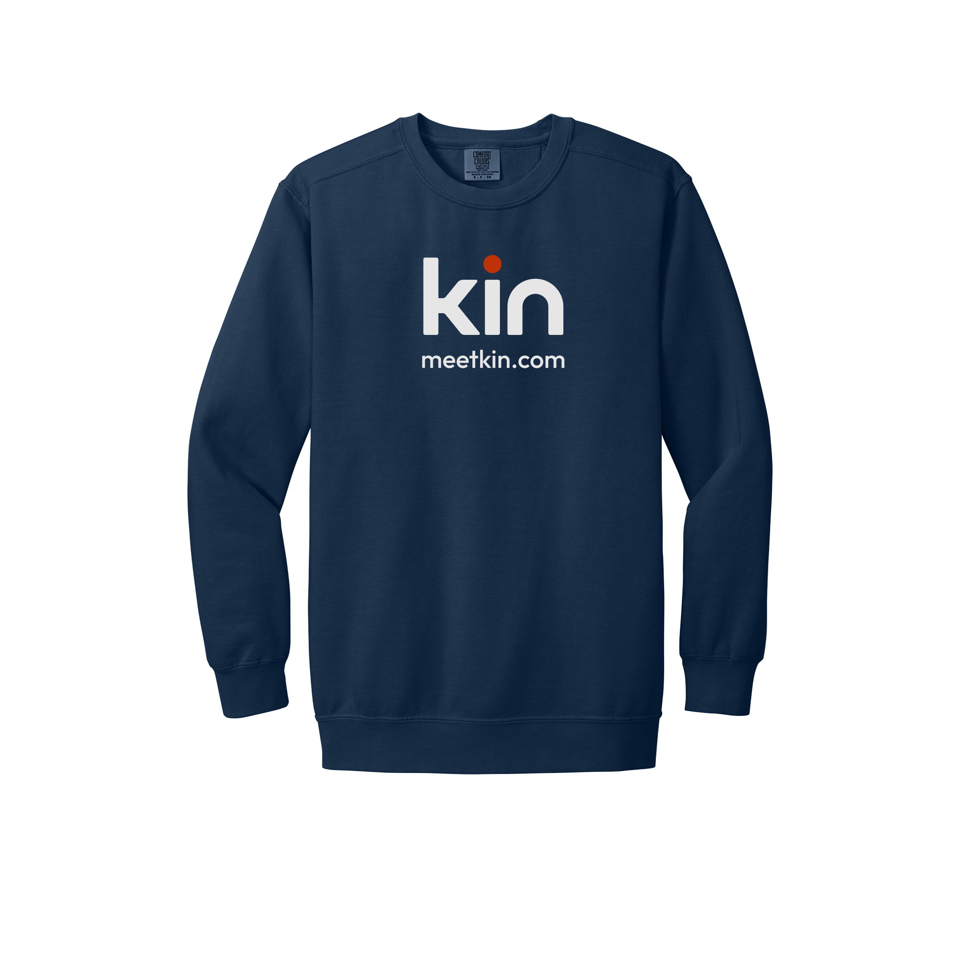 kin-premium-comfort-crewneck-dtf-front-1566-truenavy-flat-front