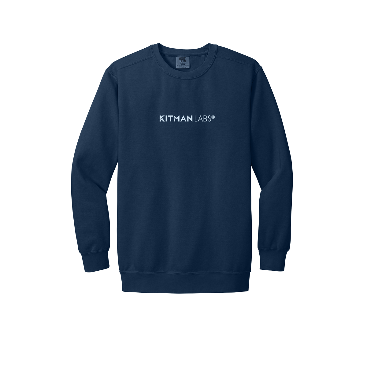 kitmanlabs-premium-comfort-crewneck-dtf-front-1566-truenavy-flat-front