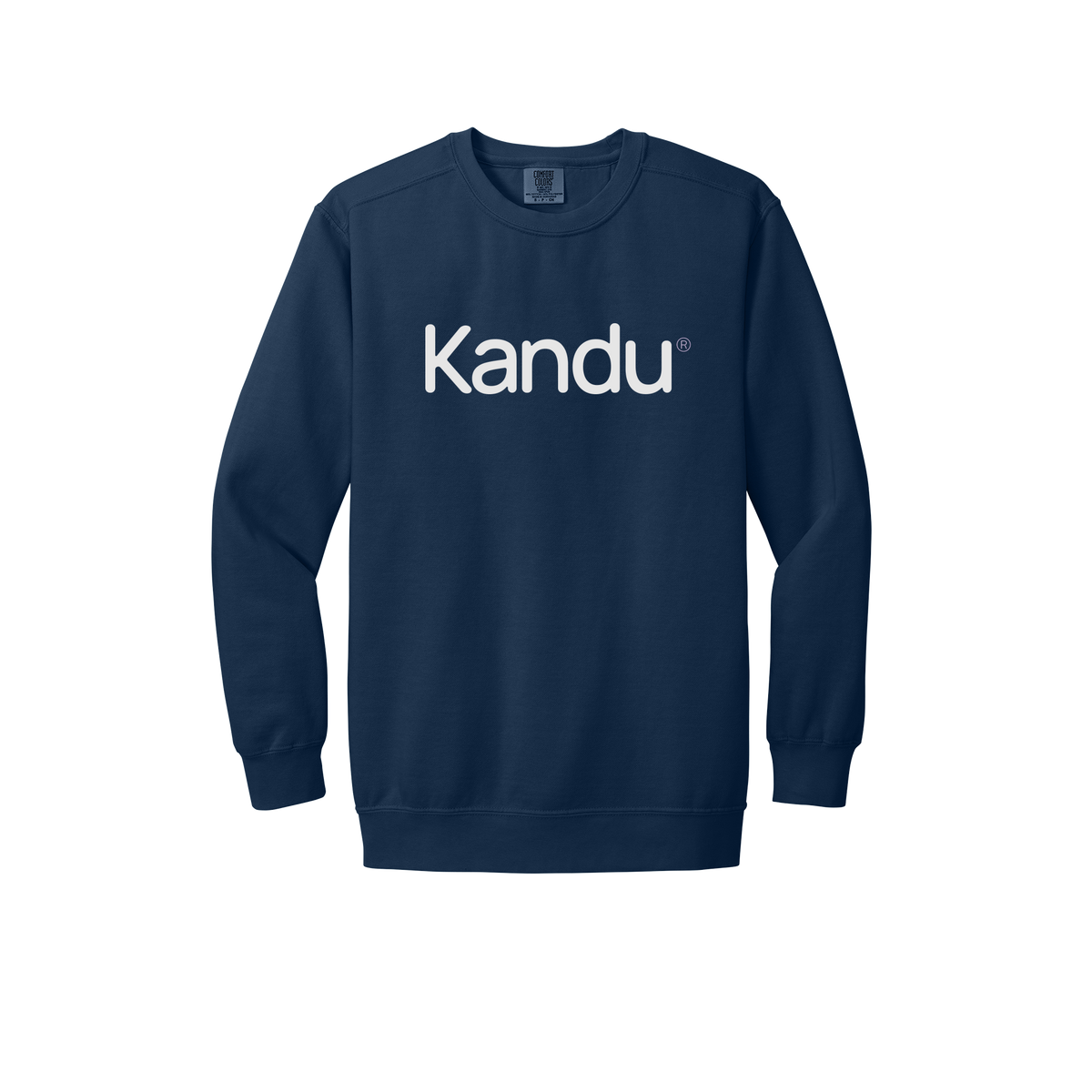 kandu-premium-clinic-comfort-crewneck-dtf-front-1566-truenavy-flat-front