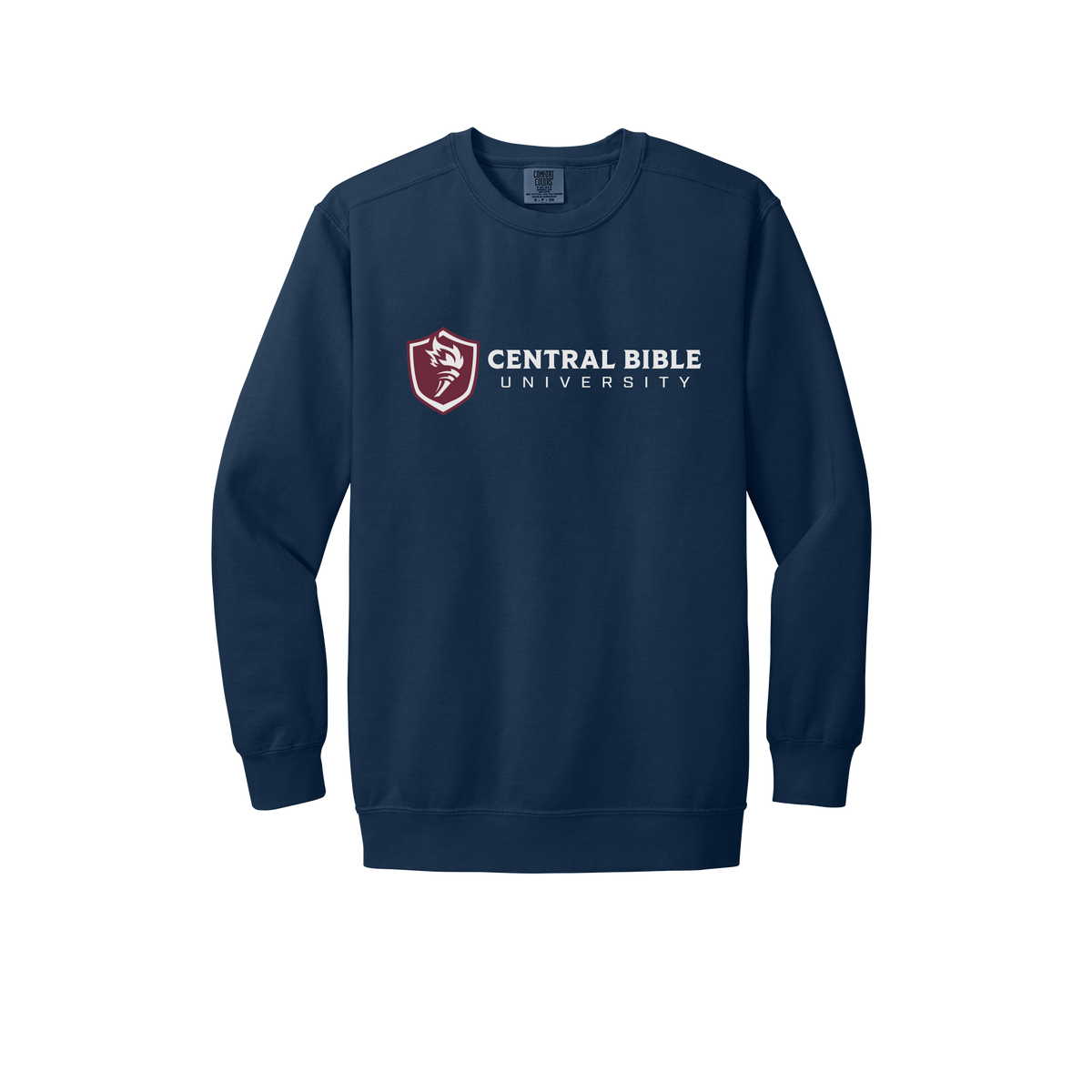 centralbible-premium-comfort-crewneck-dtf-front-1566-truenavy-flat-front