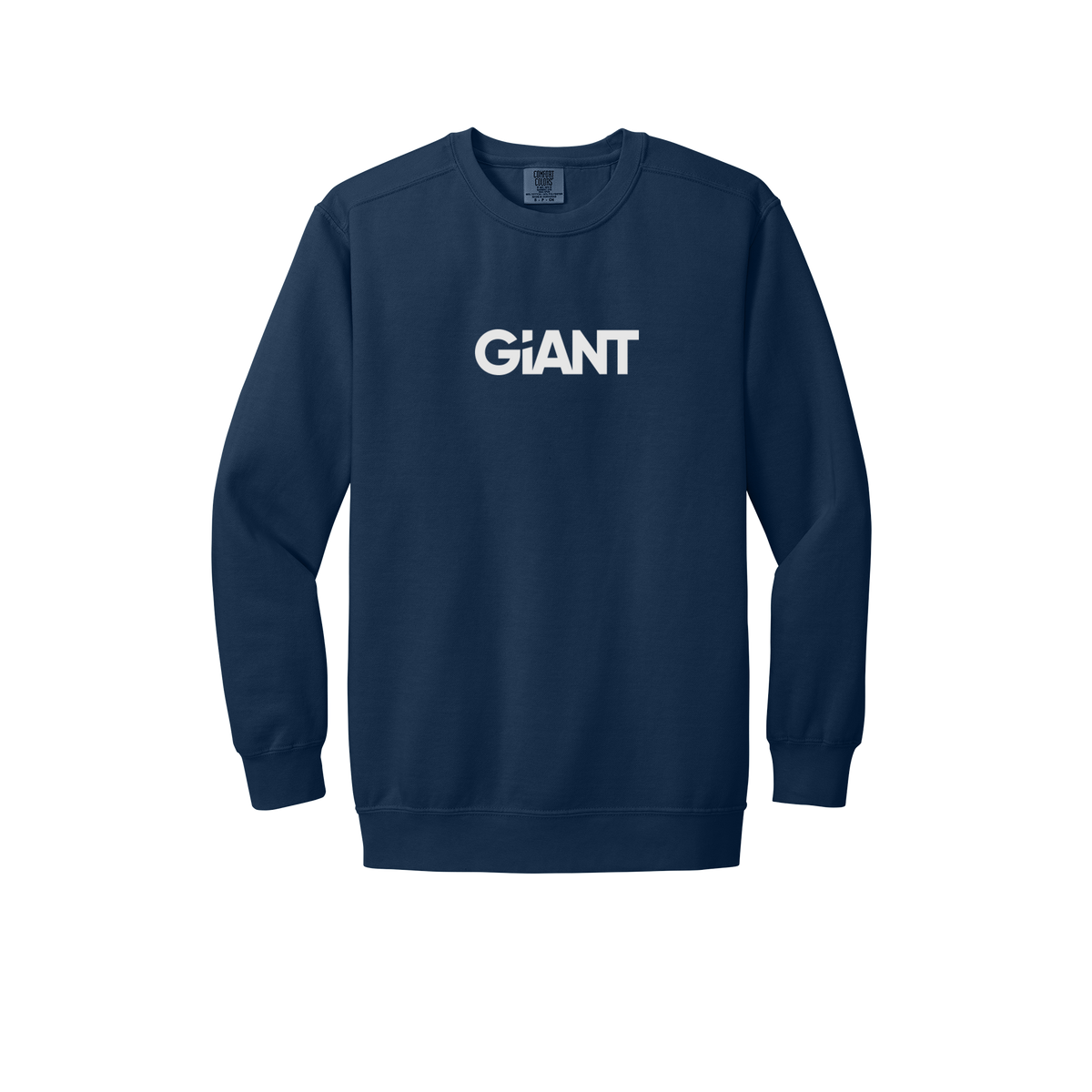 giantworldwide-premium-comfort-crewneck-dtf-front-1566-truenavy-flat-front