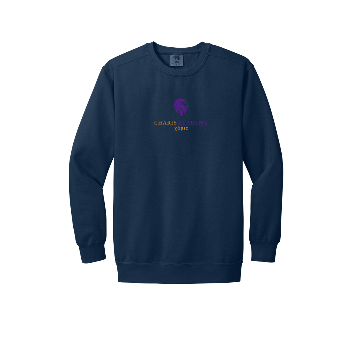 cahazleton-premium-comfort-crewneck-dtf-front-1566-truenavy-flat-front