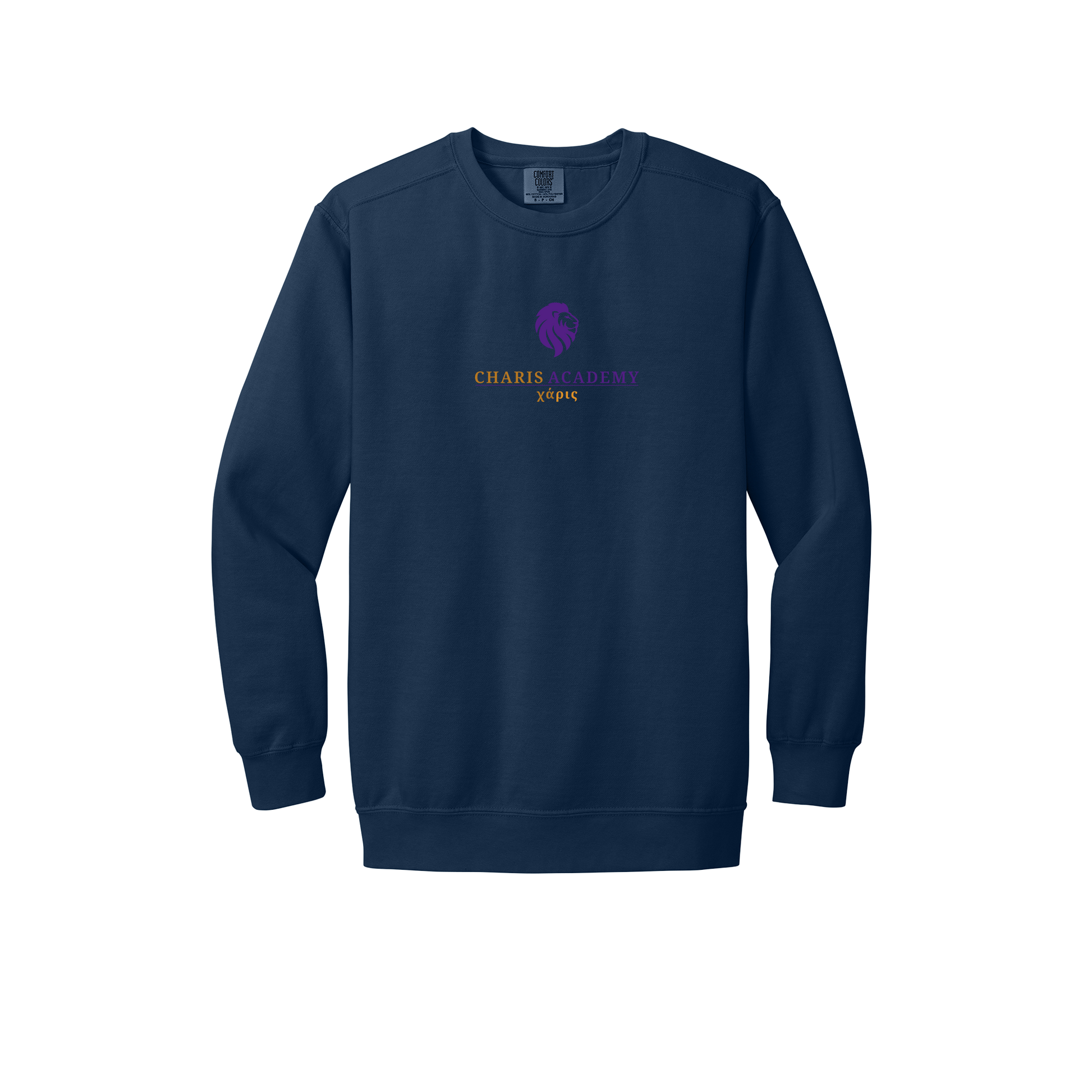 cahazleton-premium-comfort-crewneck-dtf-front-1566-truenavy-flat-front