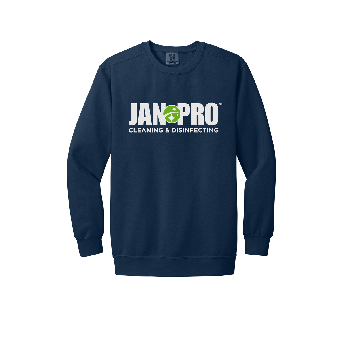 jan-pro-premium-comfort-crewneck-dtf-front-1566-truenavy-flat-front