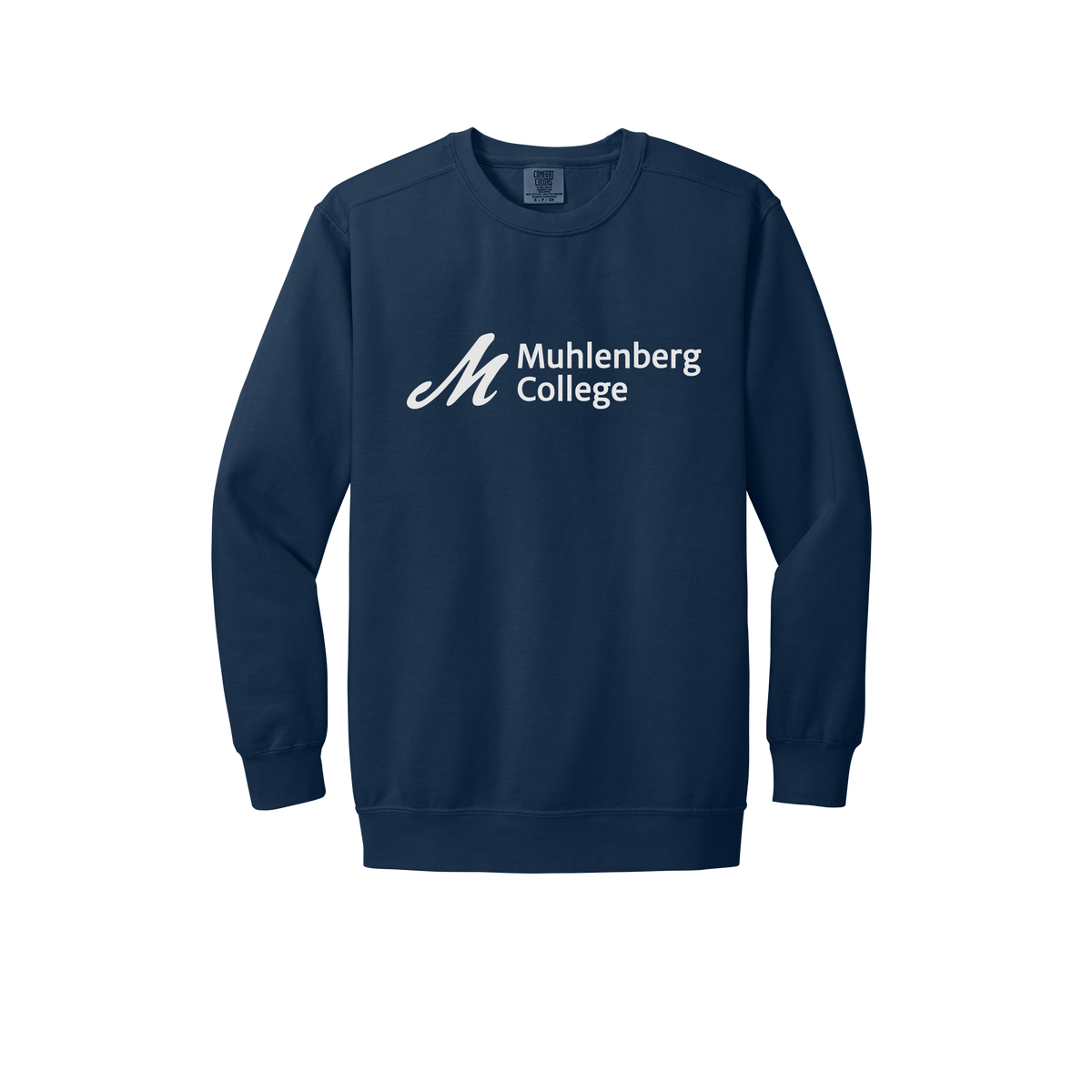 muhlenberg-premium-comfort-crewneck-dtf-front-1566-truenavy-flat-front