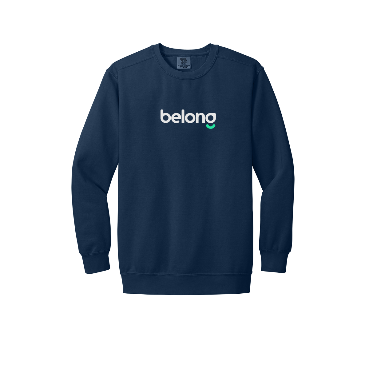belonghome-premium-comfort-crewneck-dtf-front-1566-truenavy-flat-front