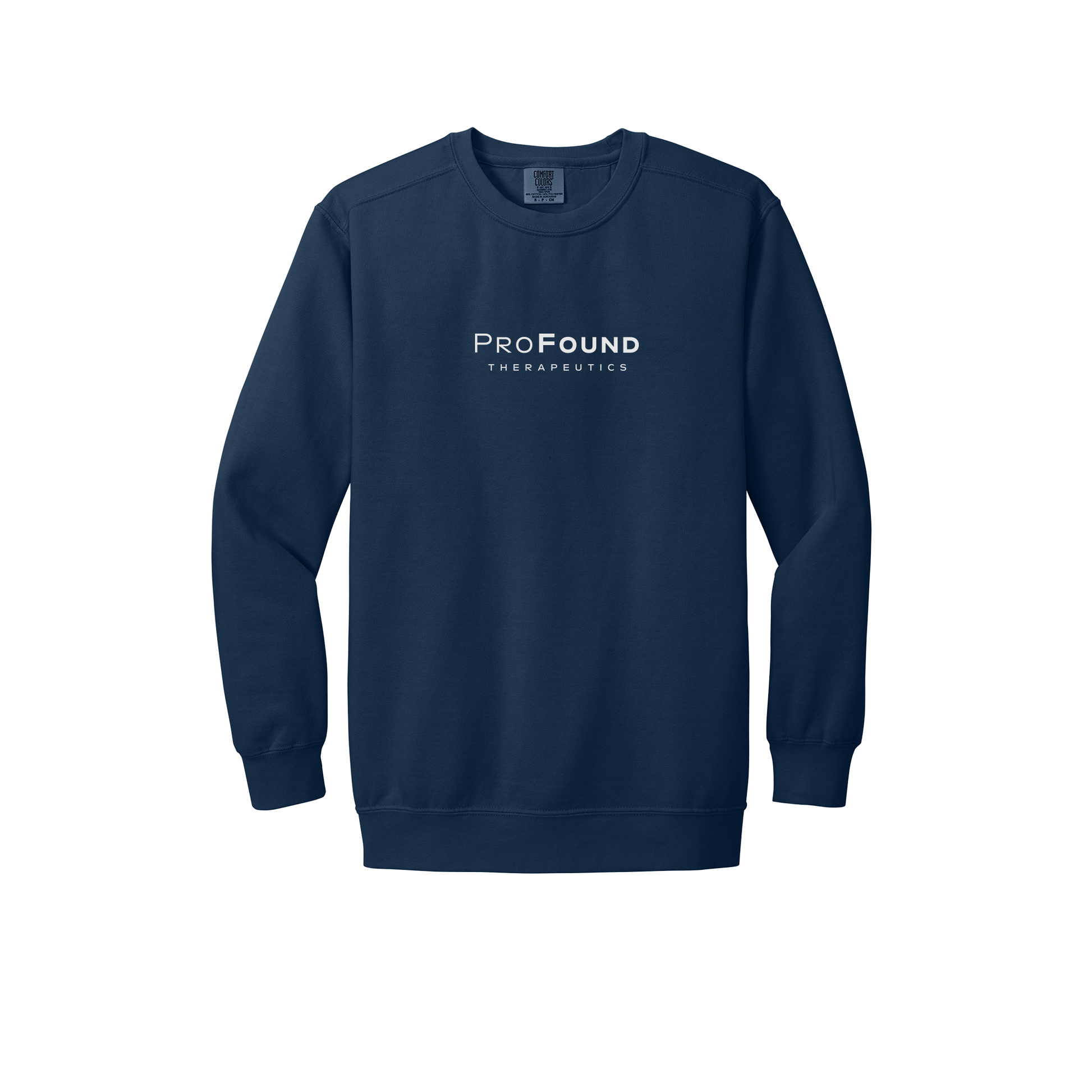 profoundtx-premium-comfort-crewneck-dtf-front-1566-truenavy-flat-front